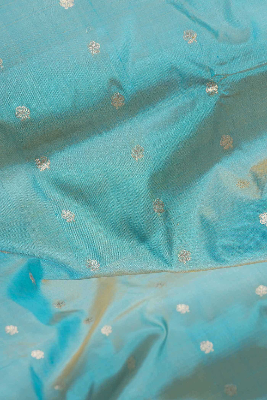 Blue Dual Tone Banarasi Silk Saree