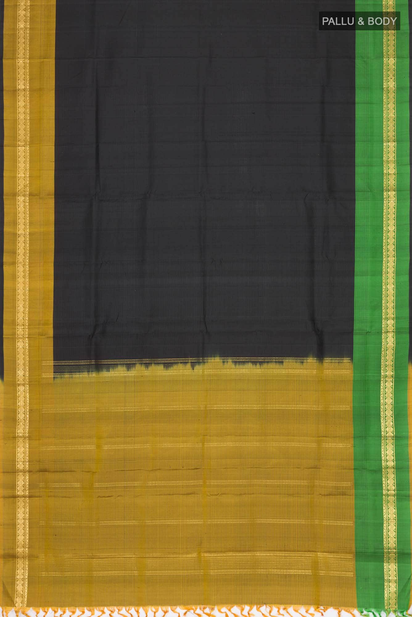 Black Kanchipuram Silk Saree