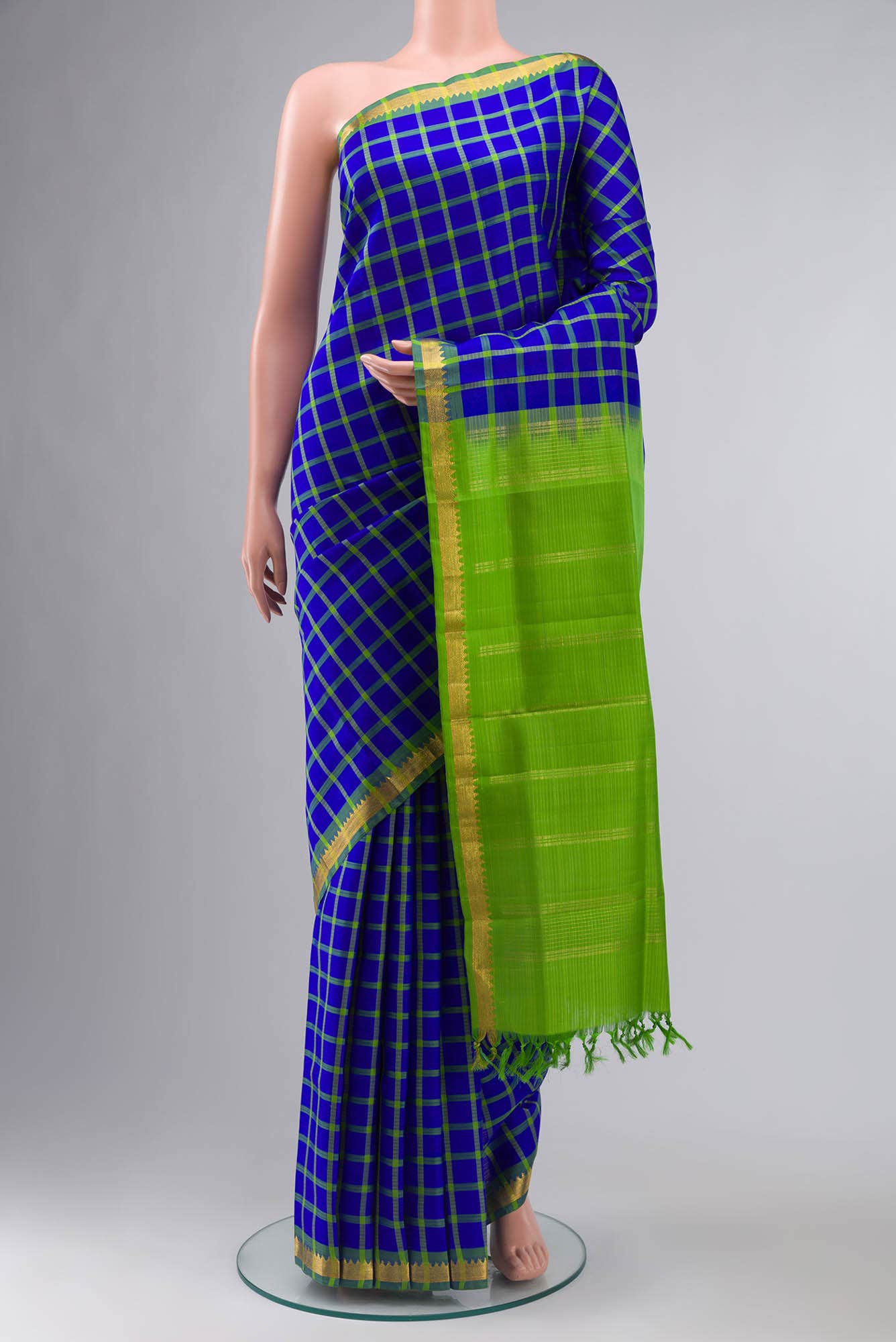 Royal Blue Kanchipuram Silk Saree