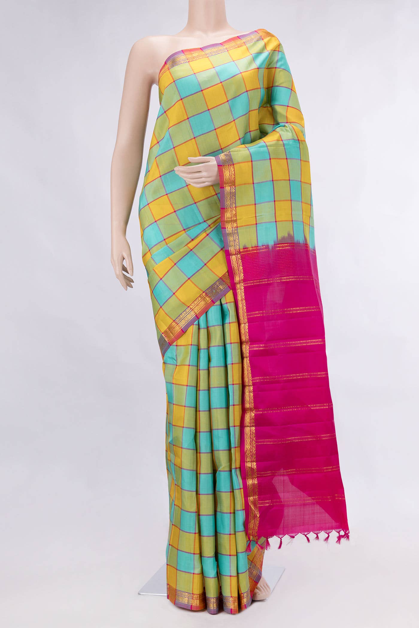 Multi Kanchipuram Silk Saree