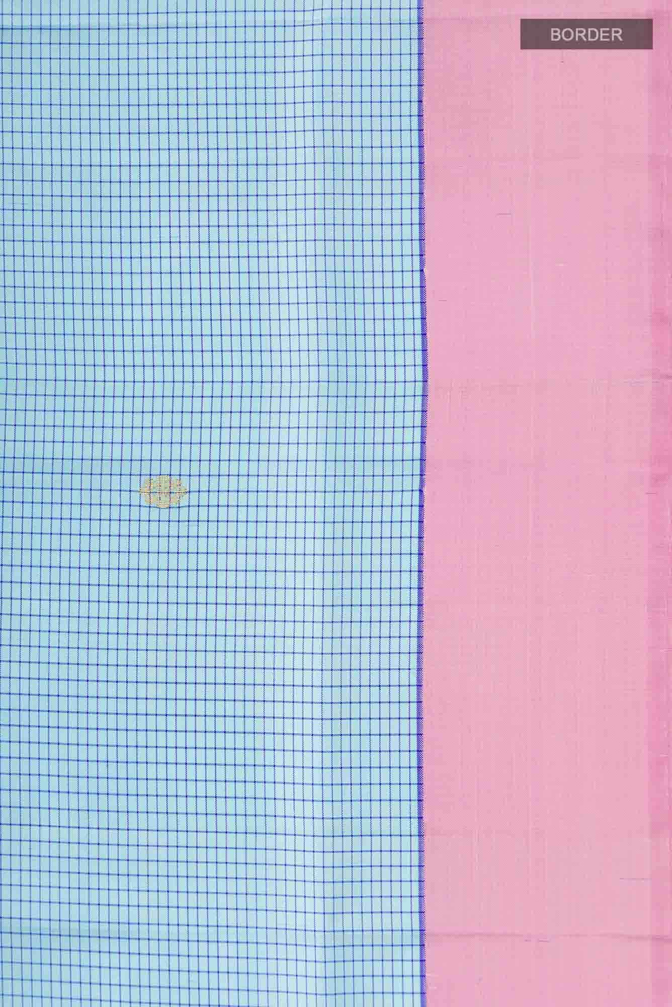 Light Blue Kanchipuram Silk Saree