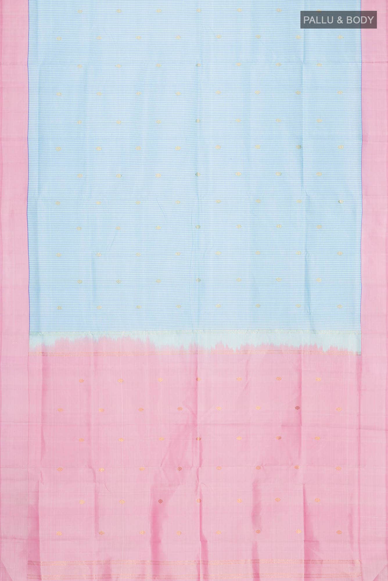 Light Blue Kanchipuram Silk Saree
