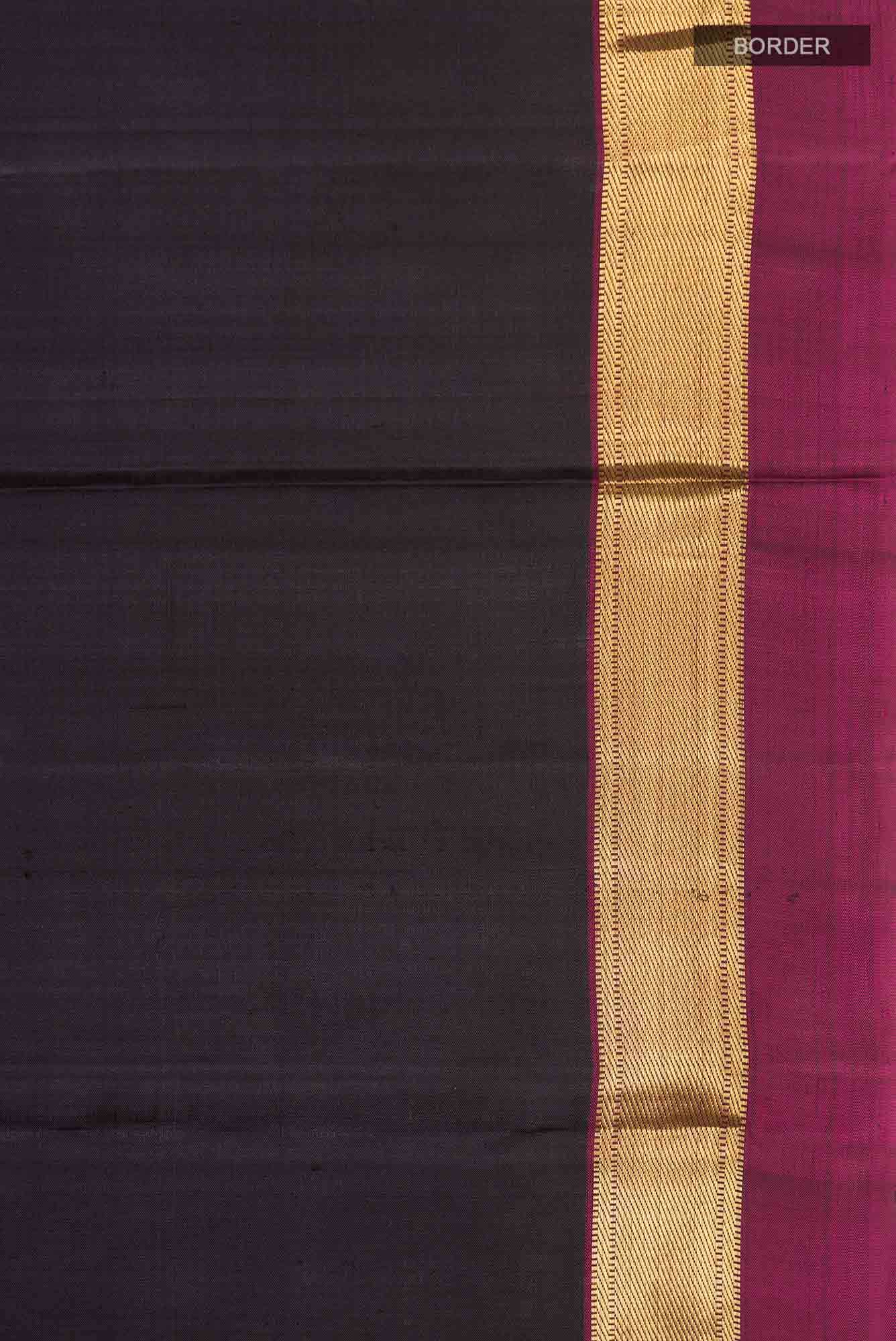 Black Kanchipuram Silk Saree
