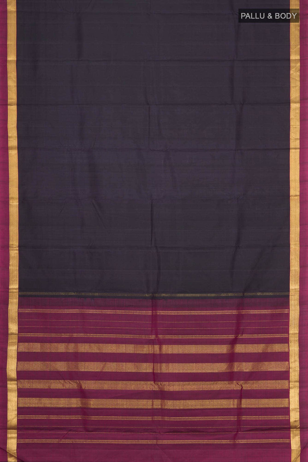 Black Kanchipuram Silk Saree