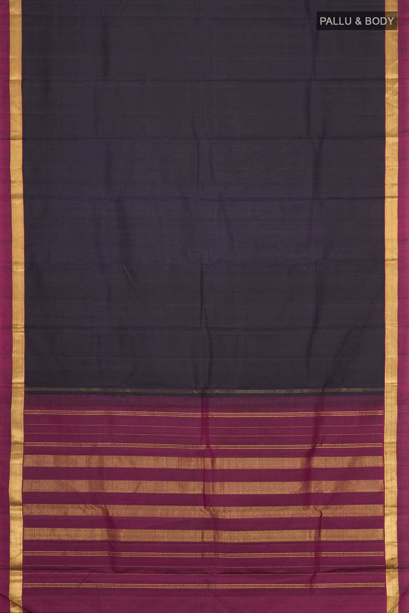 Black Kanchipuram Silk Saree