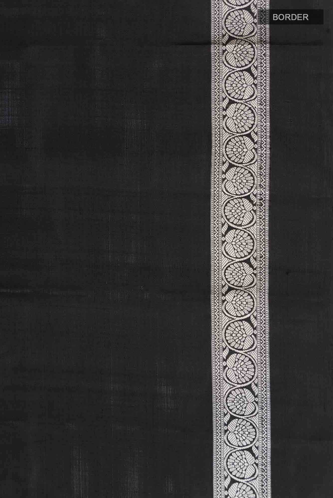Black Kanchipuram Silk Saree