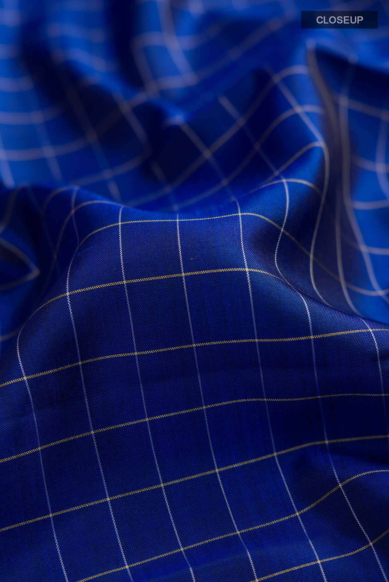 Blue Kanchipuram Silk Saree