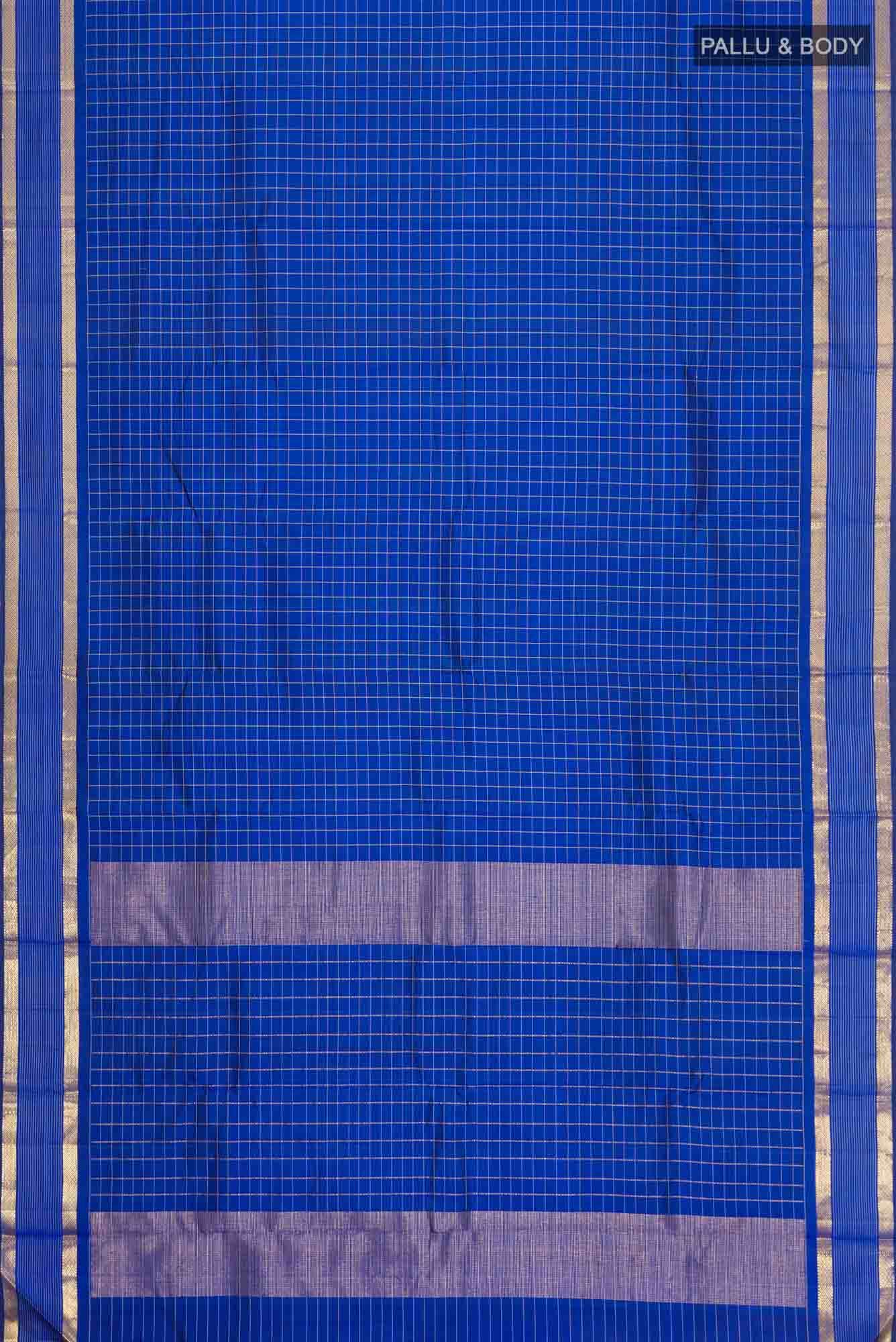 Blue Kanchipuram Silk Saree