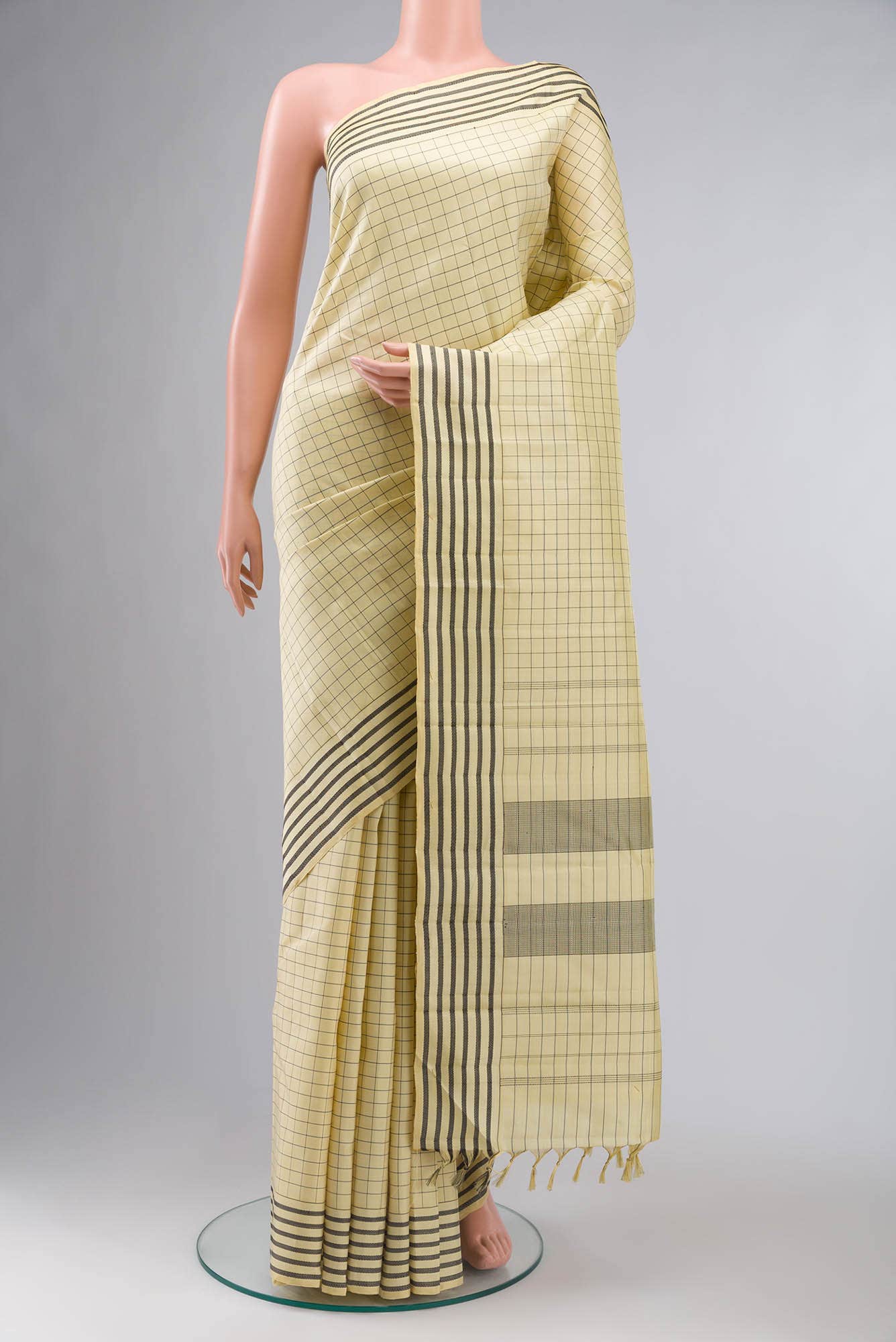 Sandal Kanchipuram Silk Saree