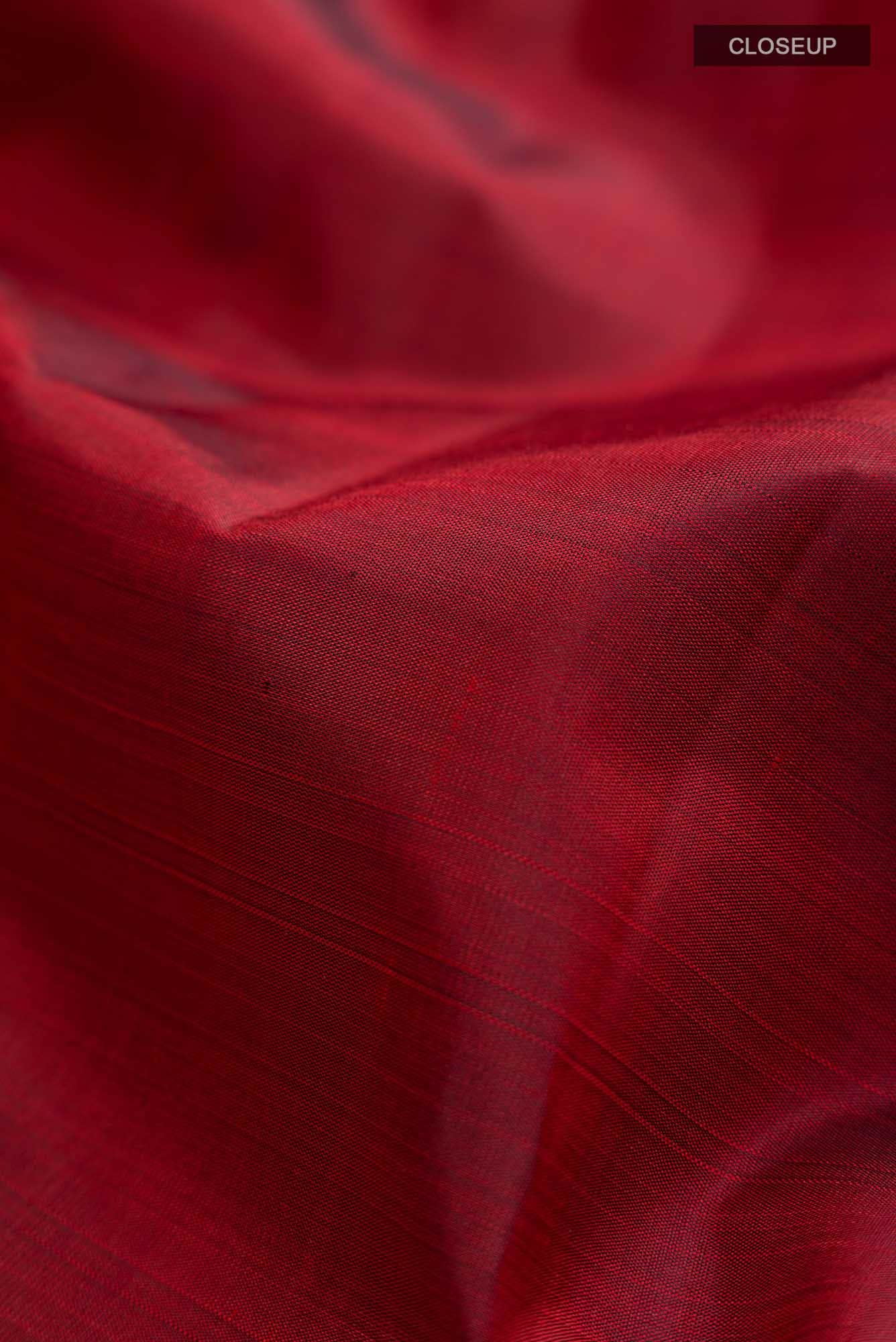 Maroon Kanchipuram Silk Saree