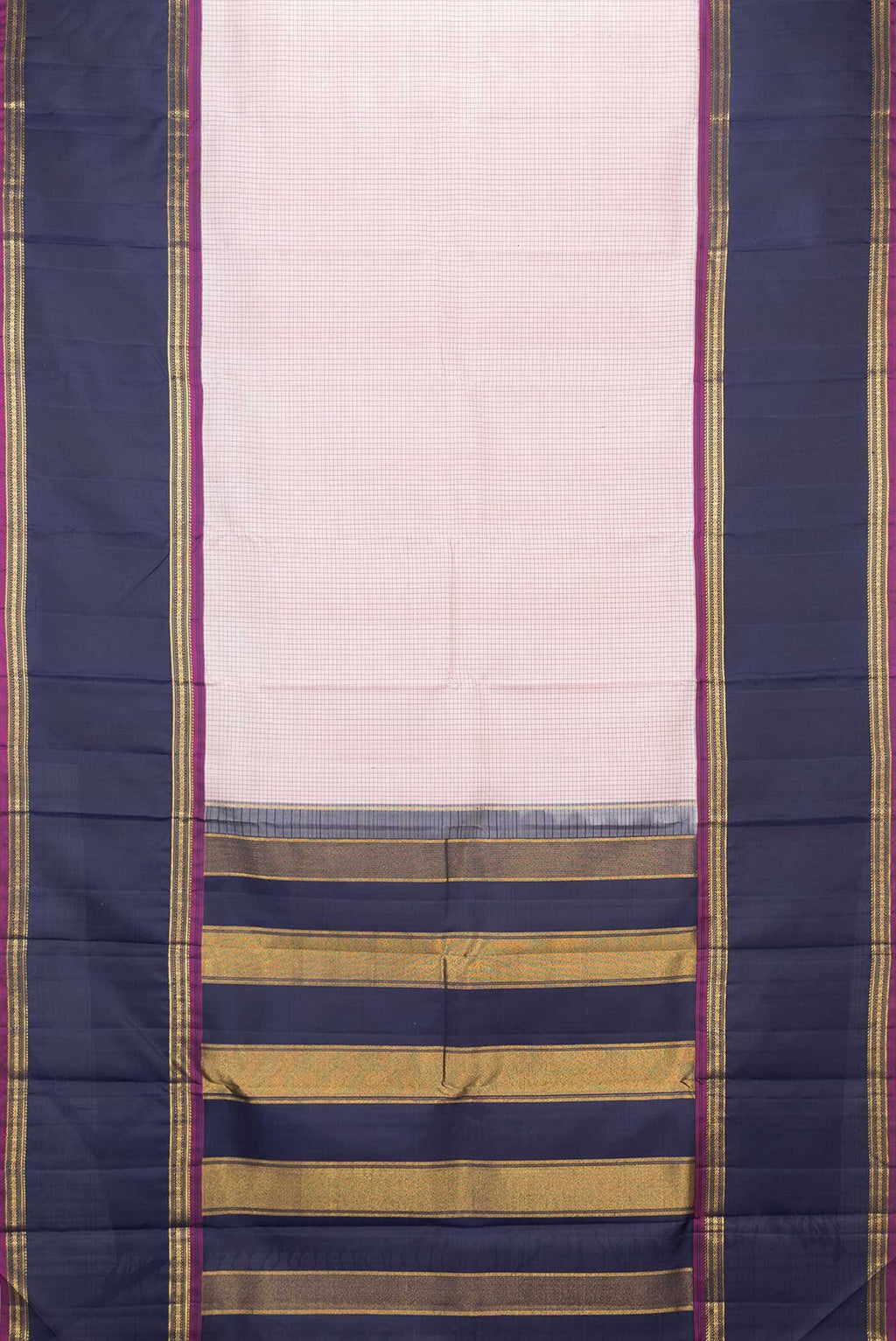 Pure Silk Pure Zari Pink Dual Tone Kanchipuram Saree