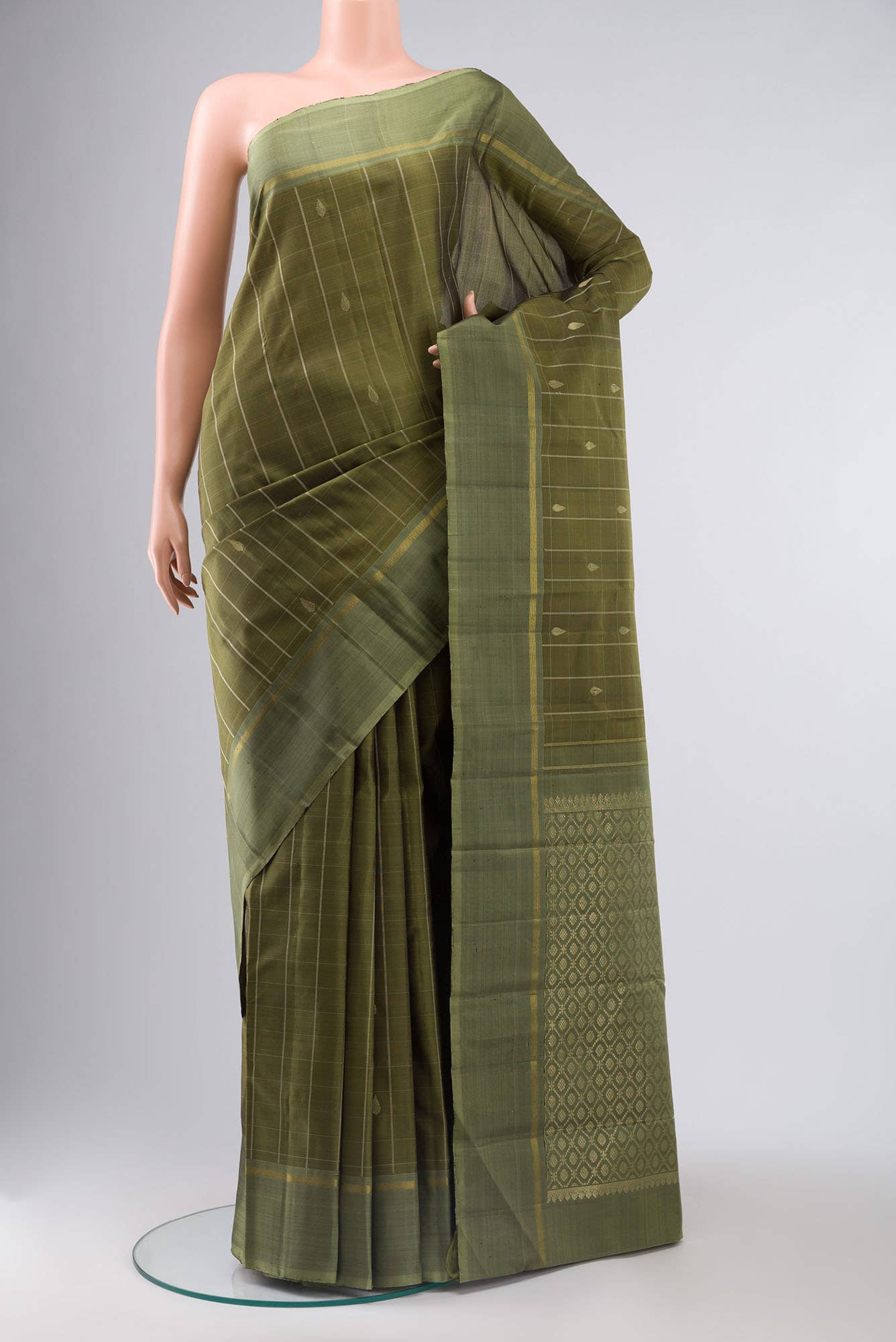 Green Kanchipuram Silk Saree