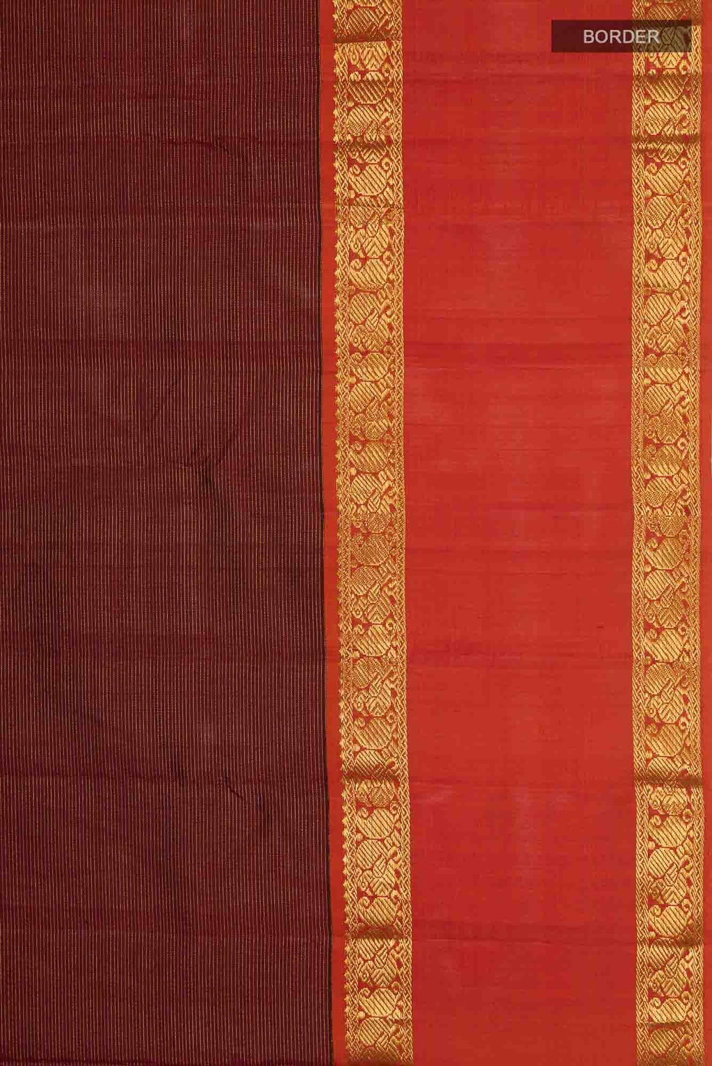 Maroon Kanchipuram Silk Saree