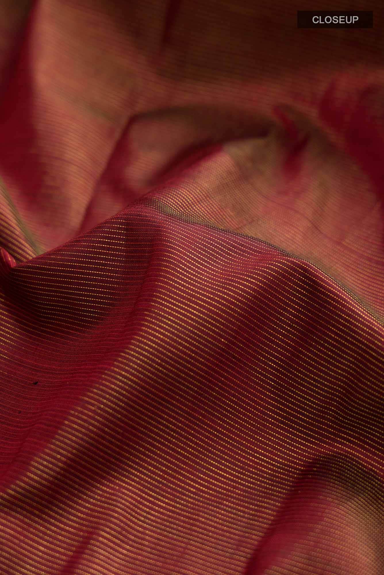 Maroon Kanchipuram Silk Saree