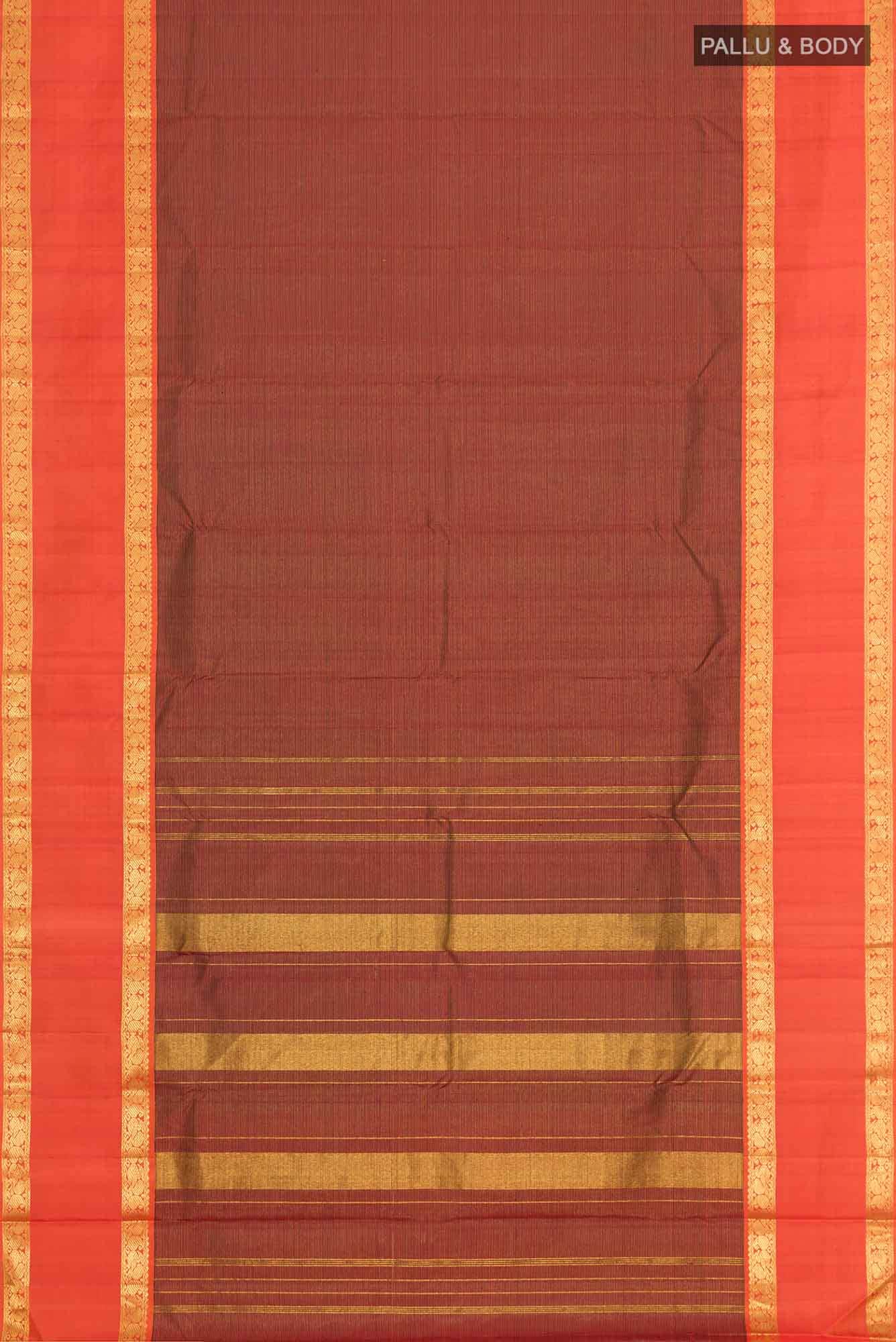 Maroon Kanchipuram Silk Saree