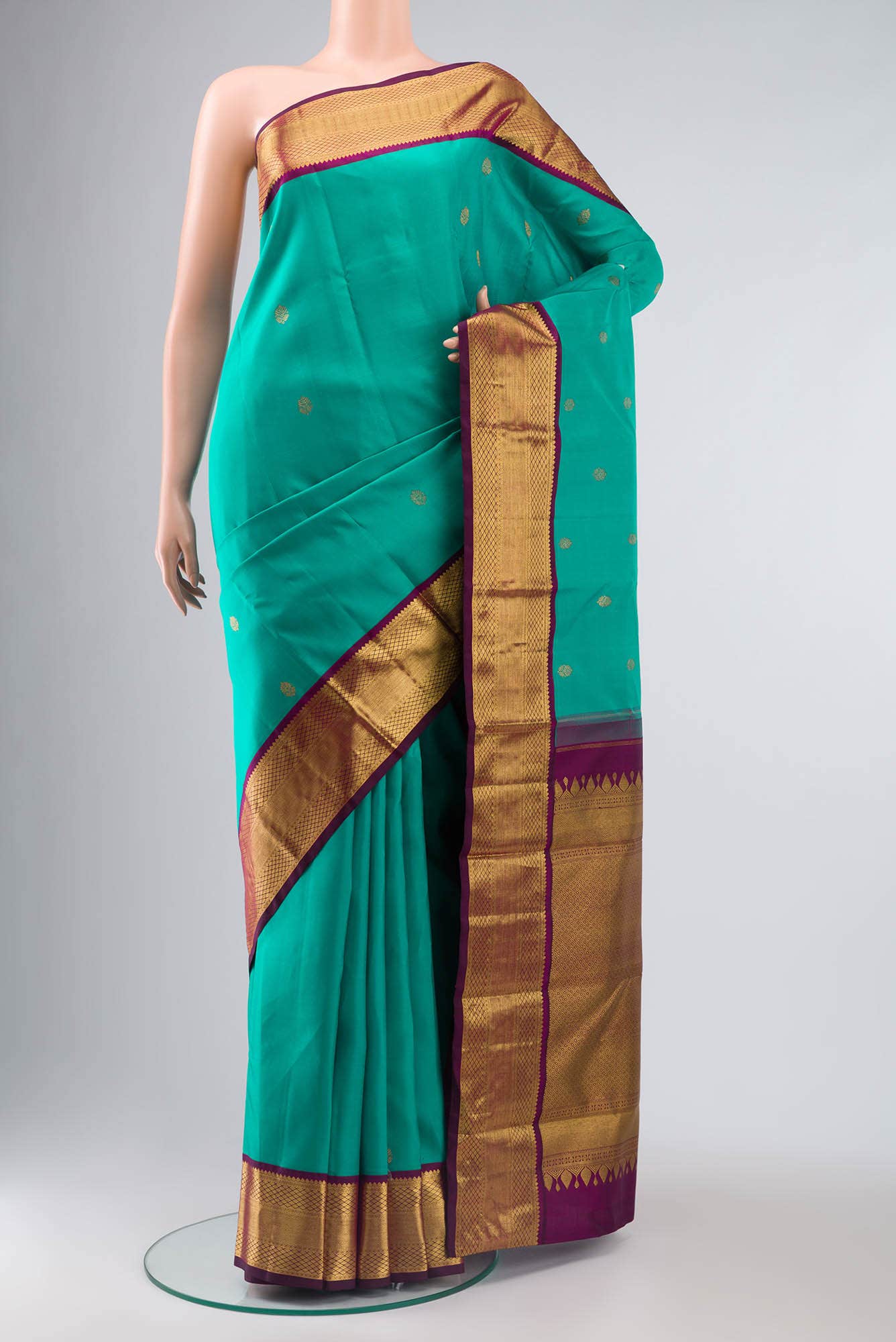 Green Kanchipuram Silk Saree
