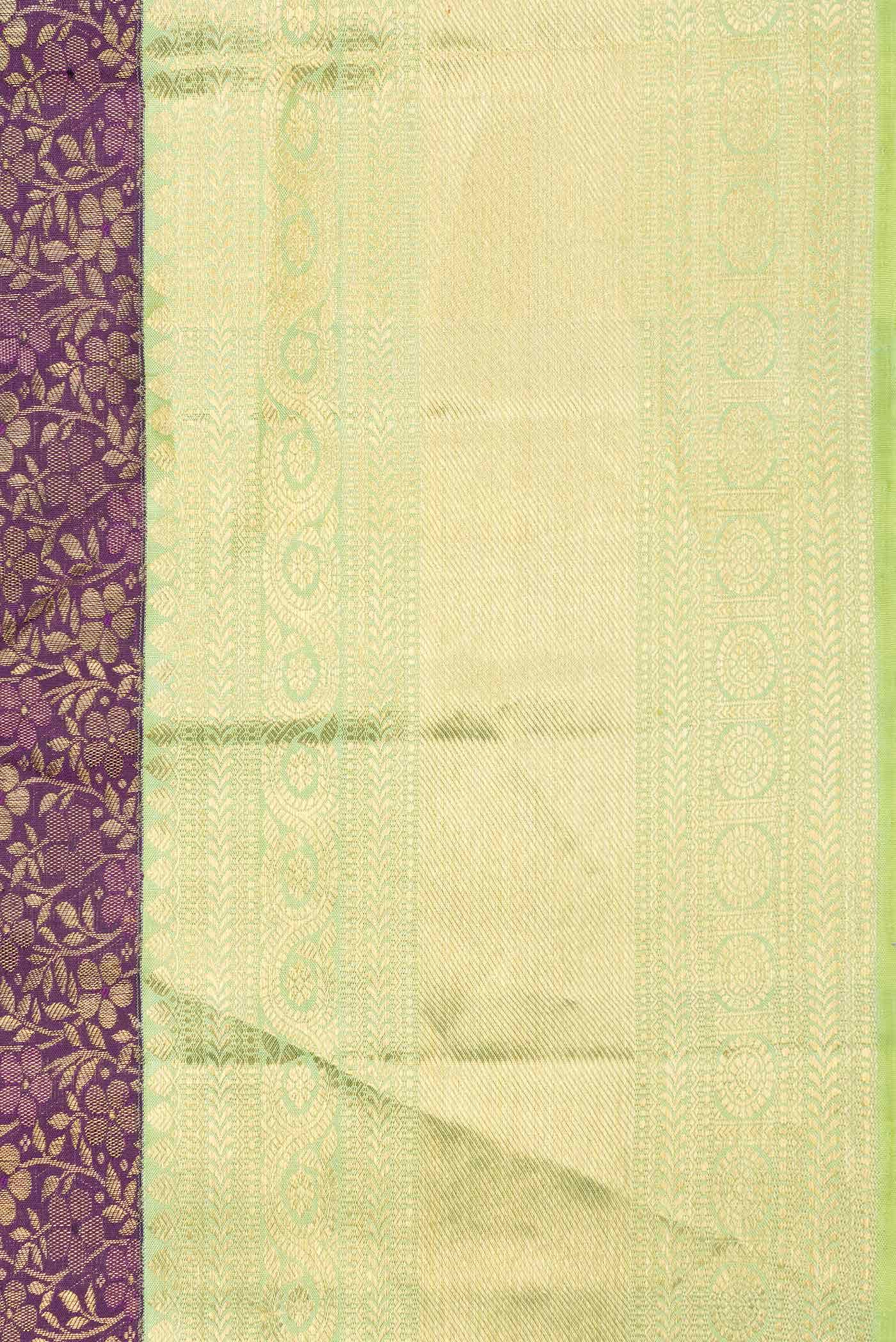 Burgundy Dual Tone Kanchipuram Silk Saree
