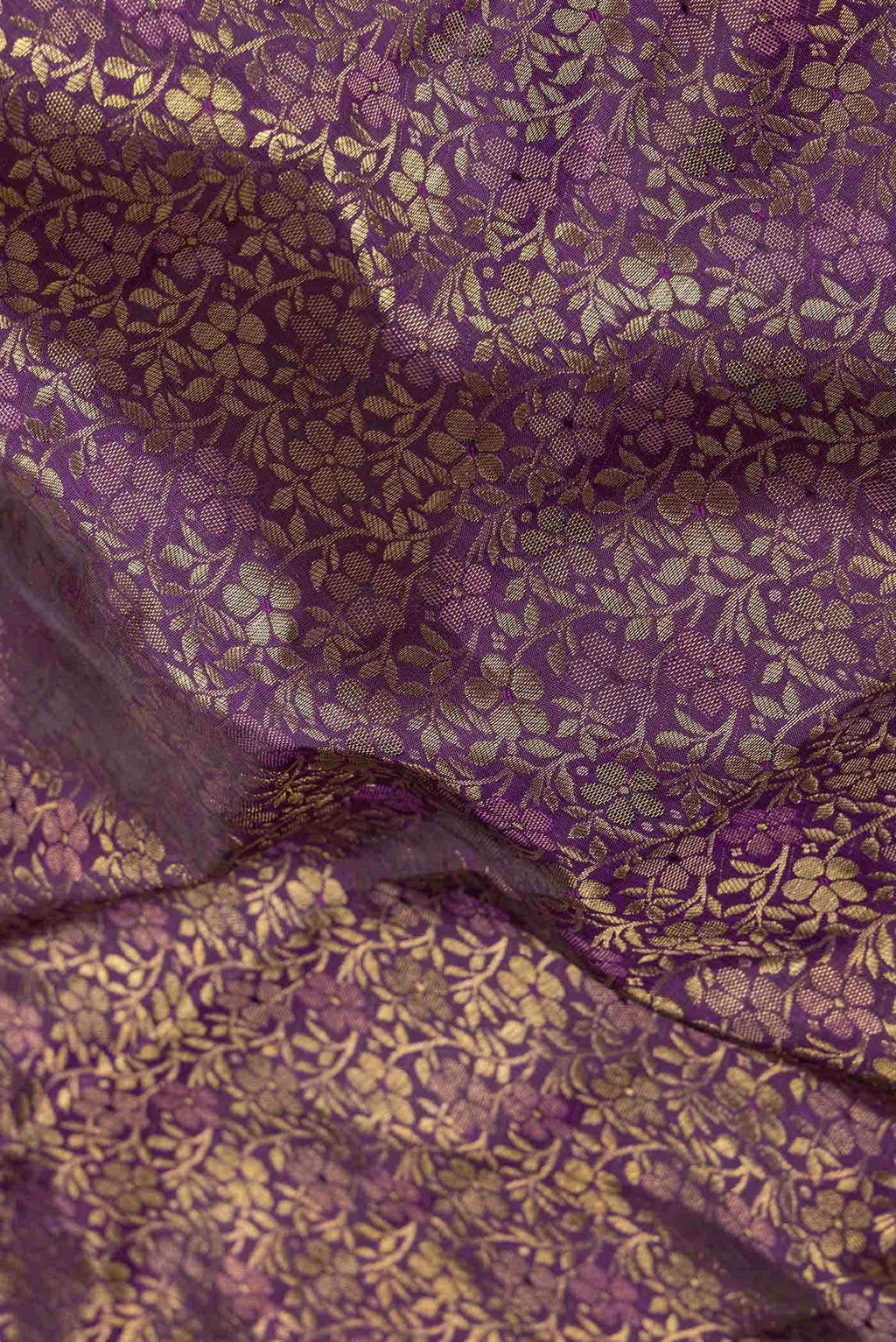Burgundy Dual Tone Kanchipuram Silk Saree