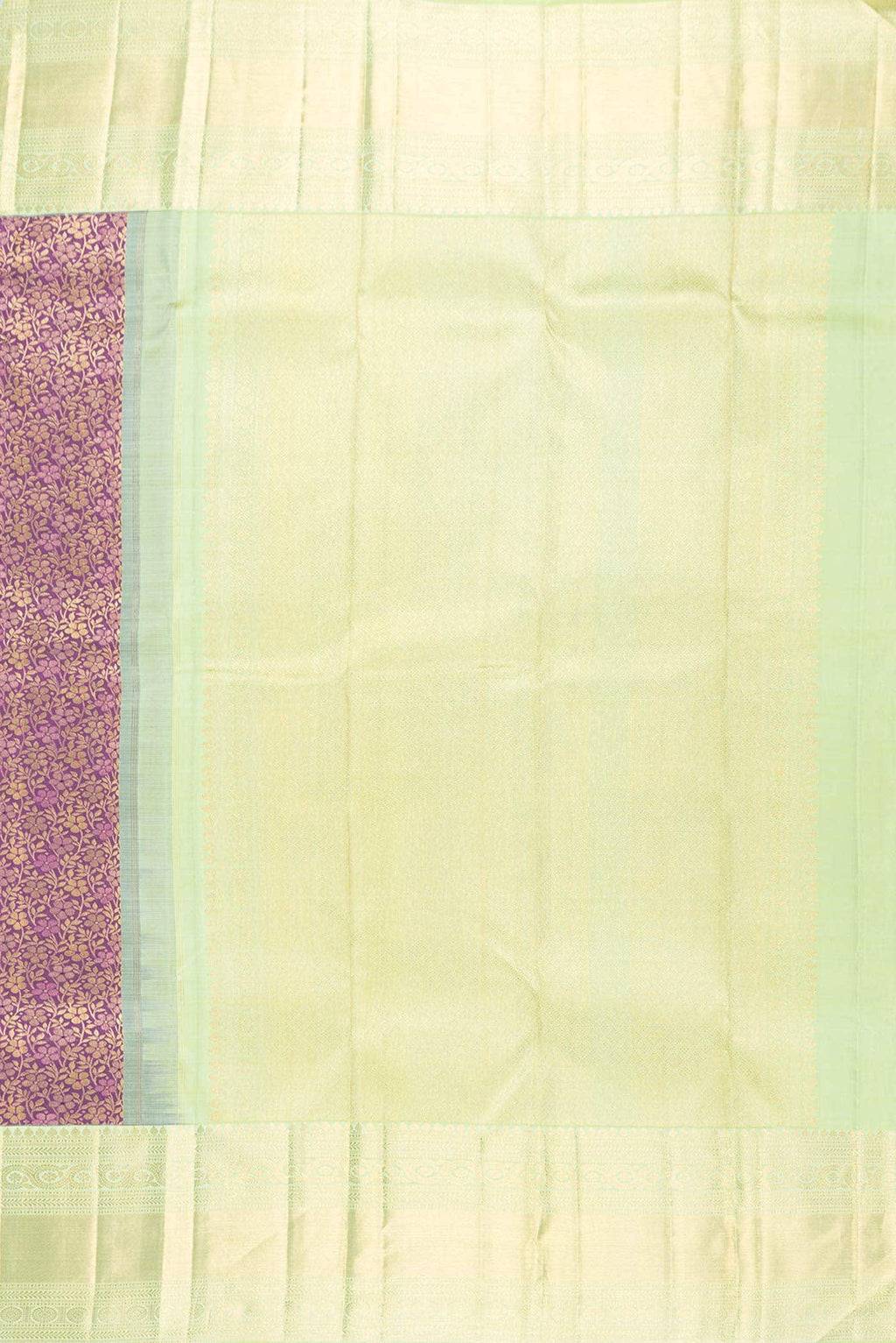 Burgundy Dual Tone Kanchipuram Silk Saree