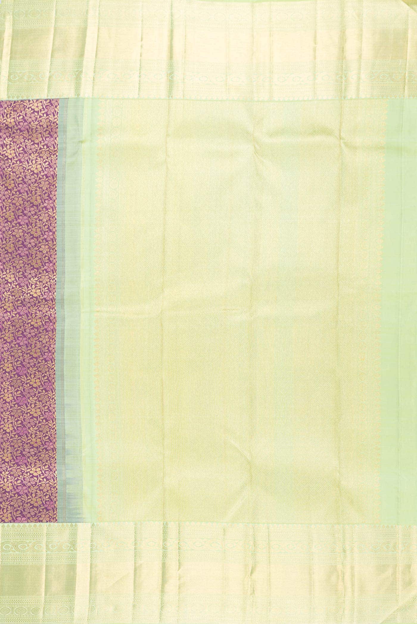 Burgundy Dual Tone Kanchipuram Silk Saree