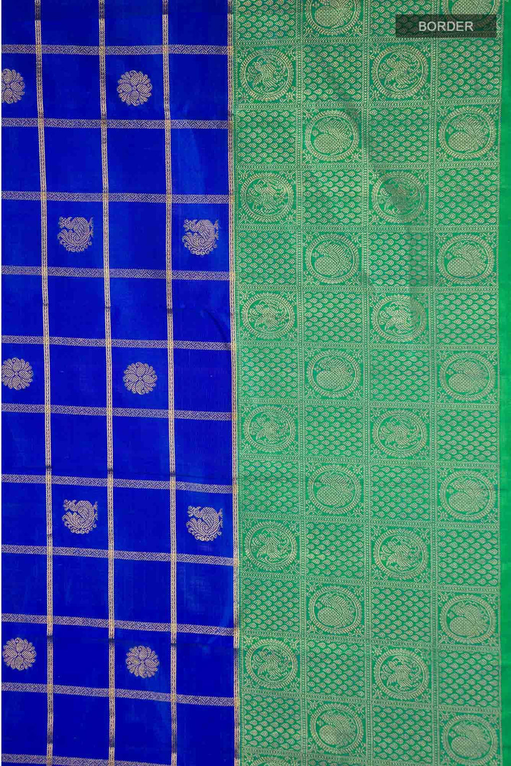 Blue Kanchipuram Silk Saree