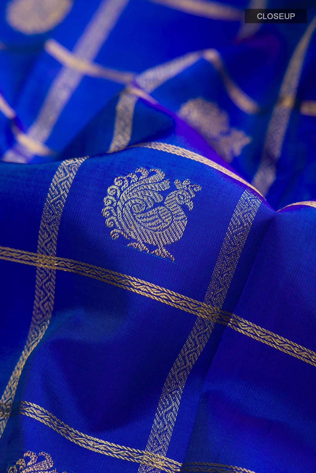 Blue Kanchipuram Silk Saree