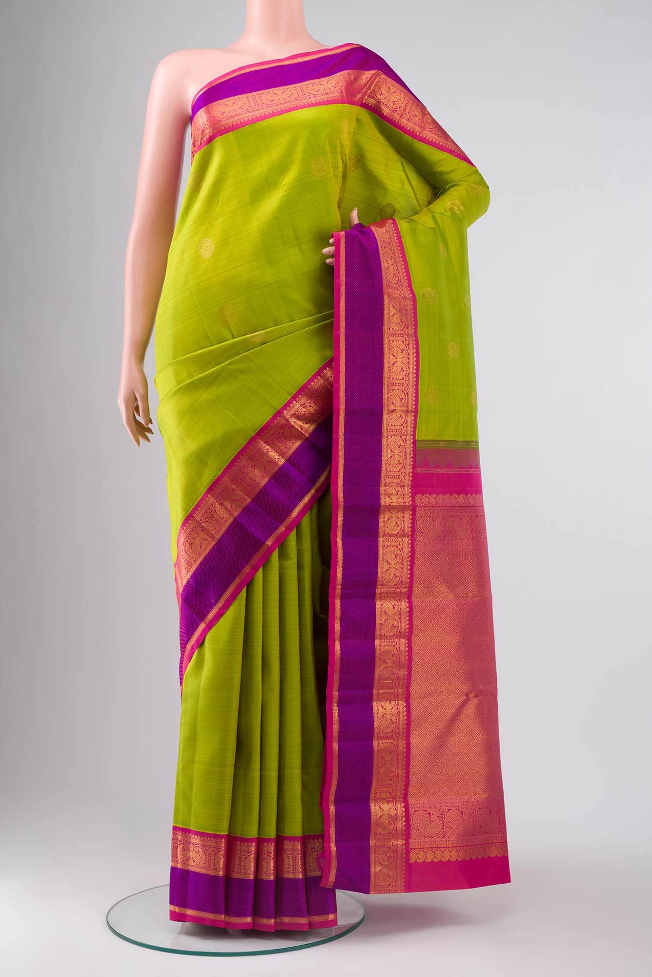Green Kanchipuram Silk Saree