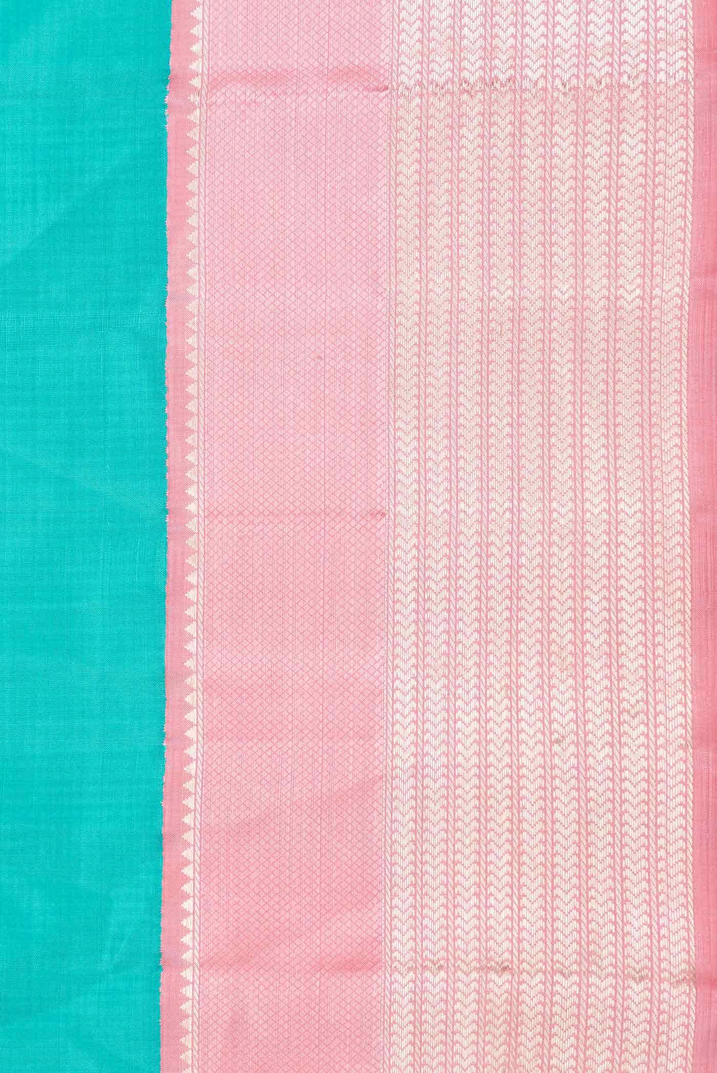 Green Dual Tone Kanchipuram Silk Saree