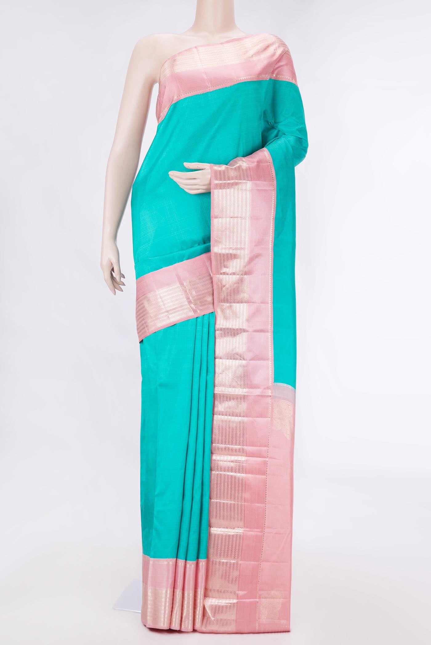 Green Dual Tone Kanchipuram Silk Saree