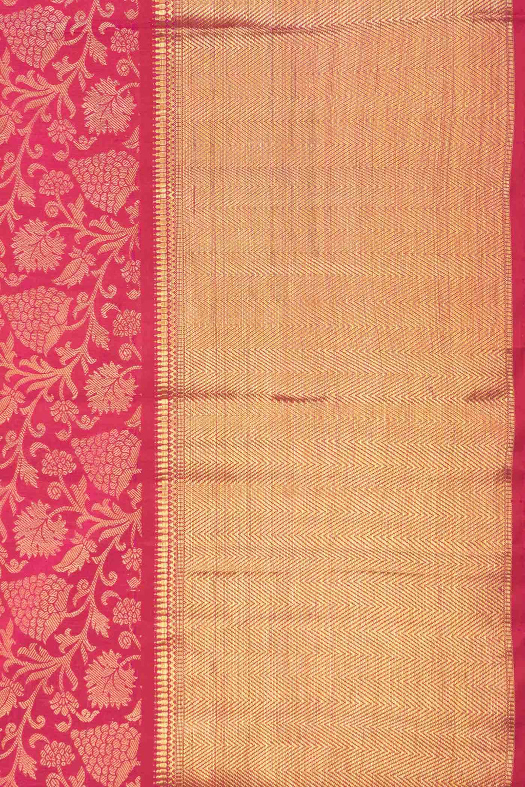 Pink Dual Tone Kanchipuram Silk Saree