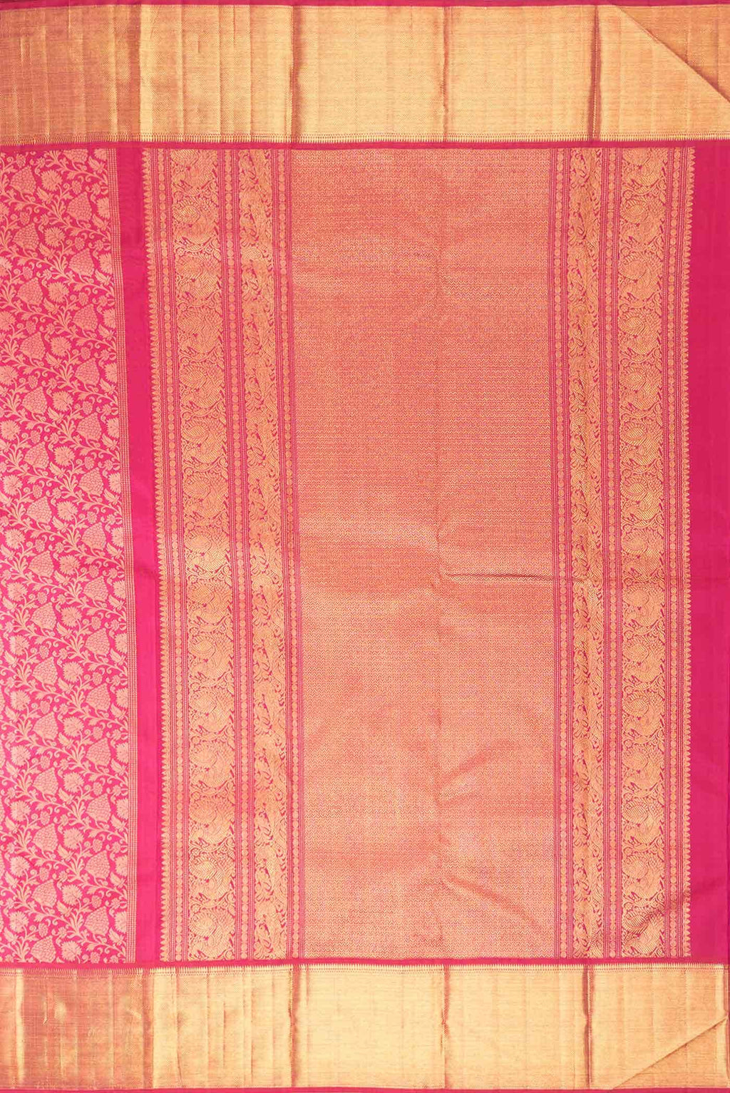 Pink Dual Tone Kanchipuram Silk Saree