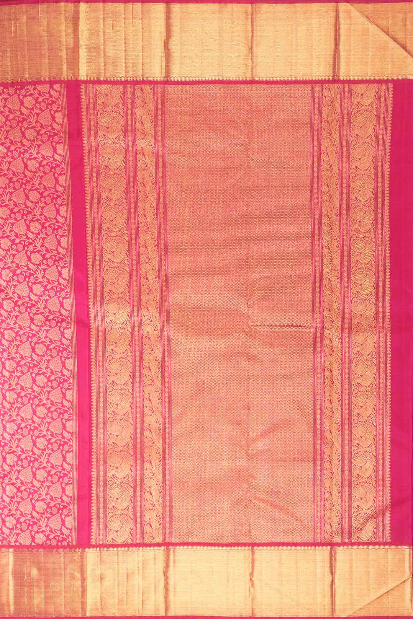 Pink Dual Tone Kanchipuram Silk Saree
