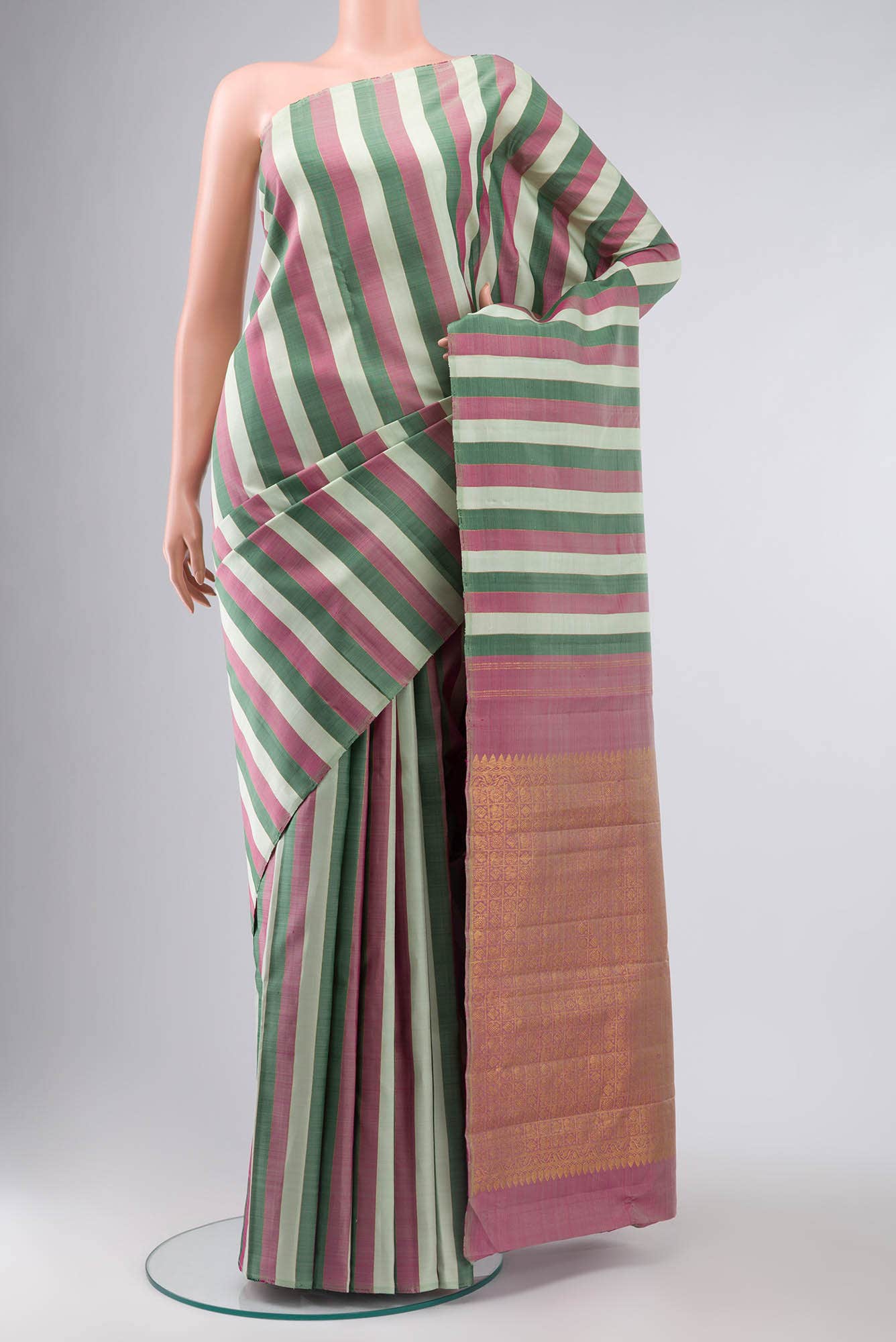 Multi Kanchipuram Silk Saree