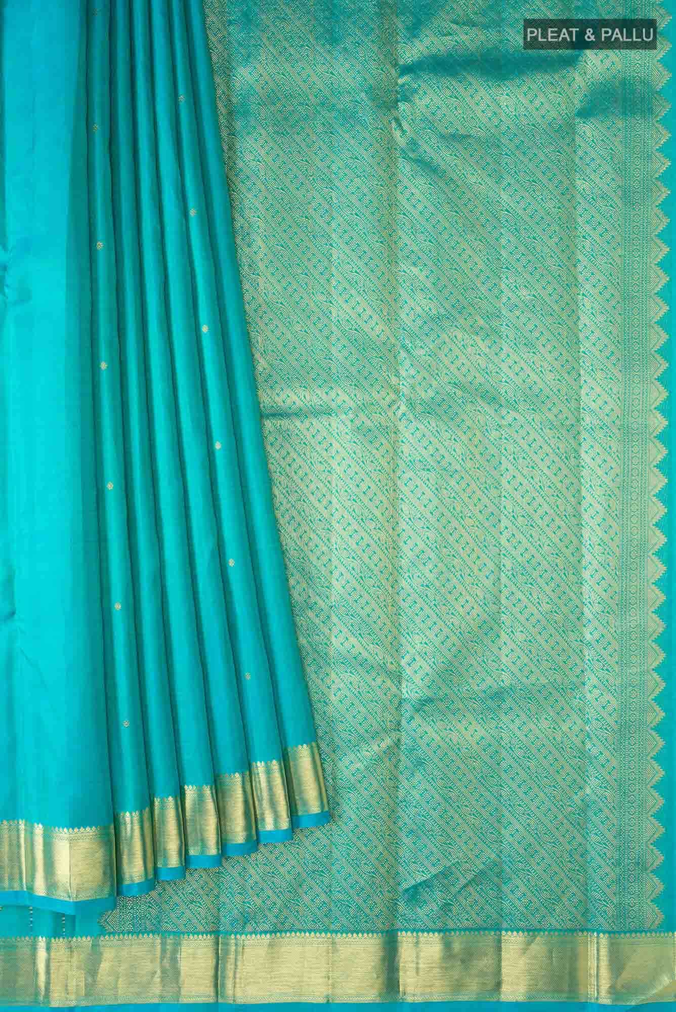 Blue Kanchipuram Silk Saree