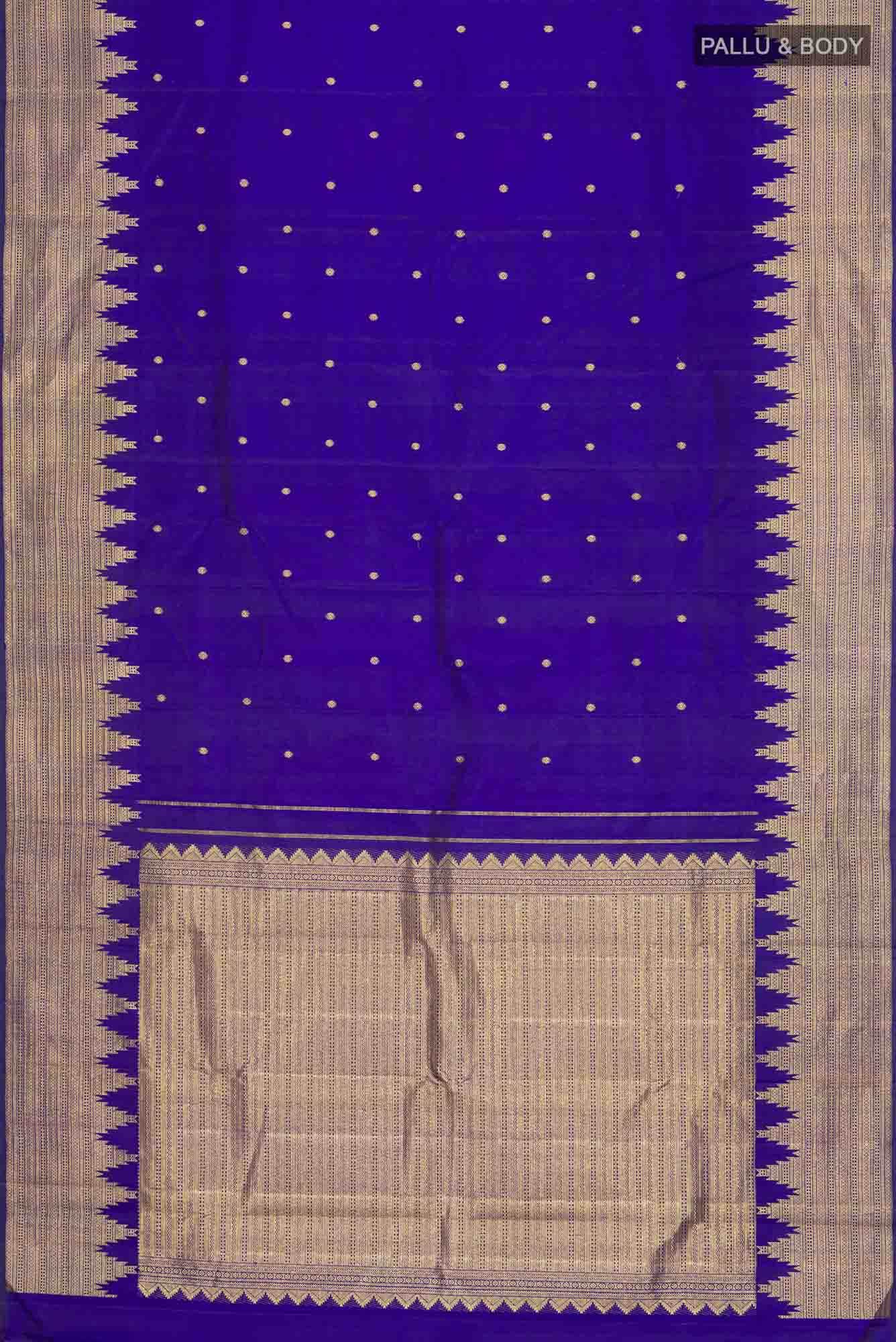 Blue Kanchipuram Silk Saree