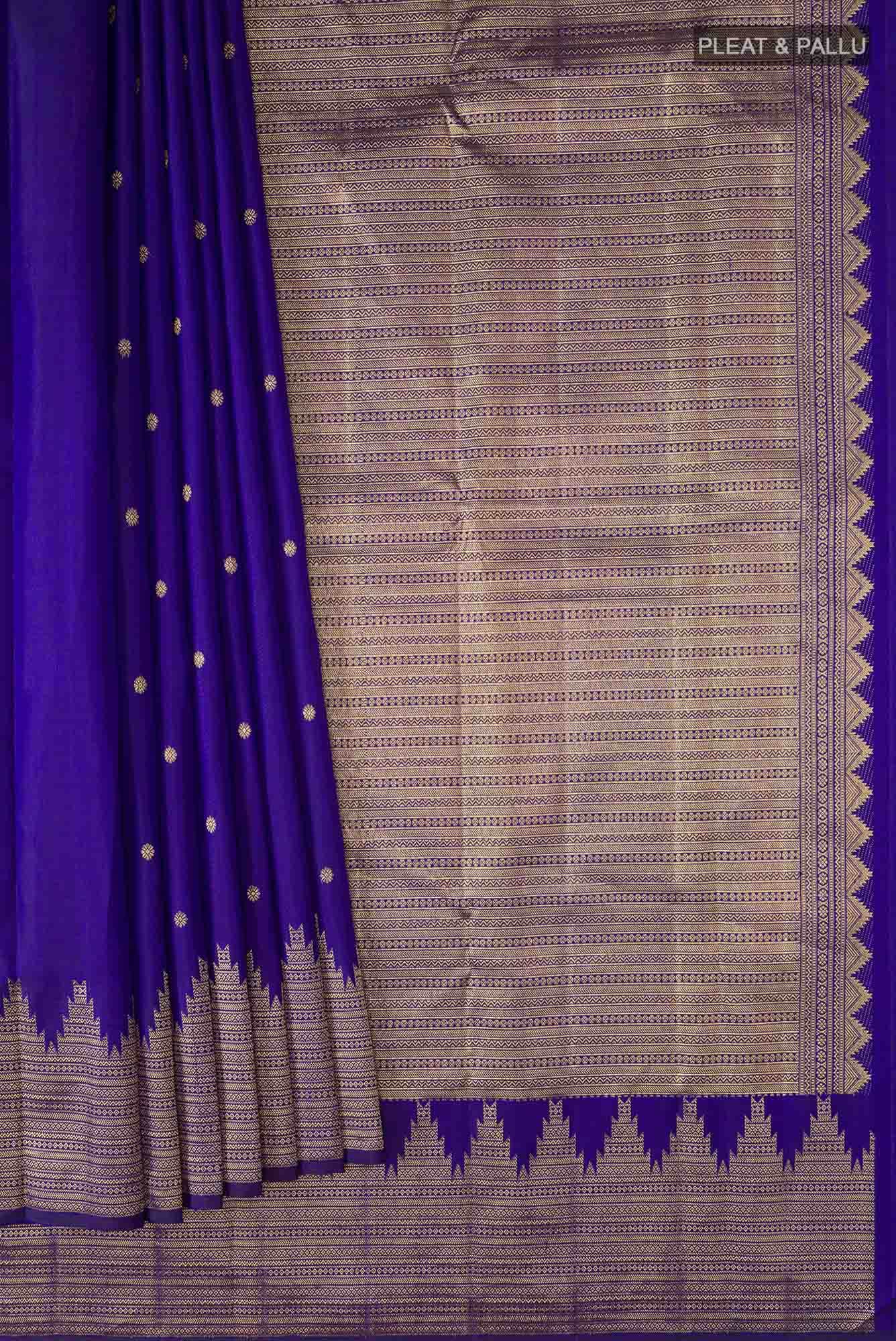 Blue Kanchipuram Silk Saree