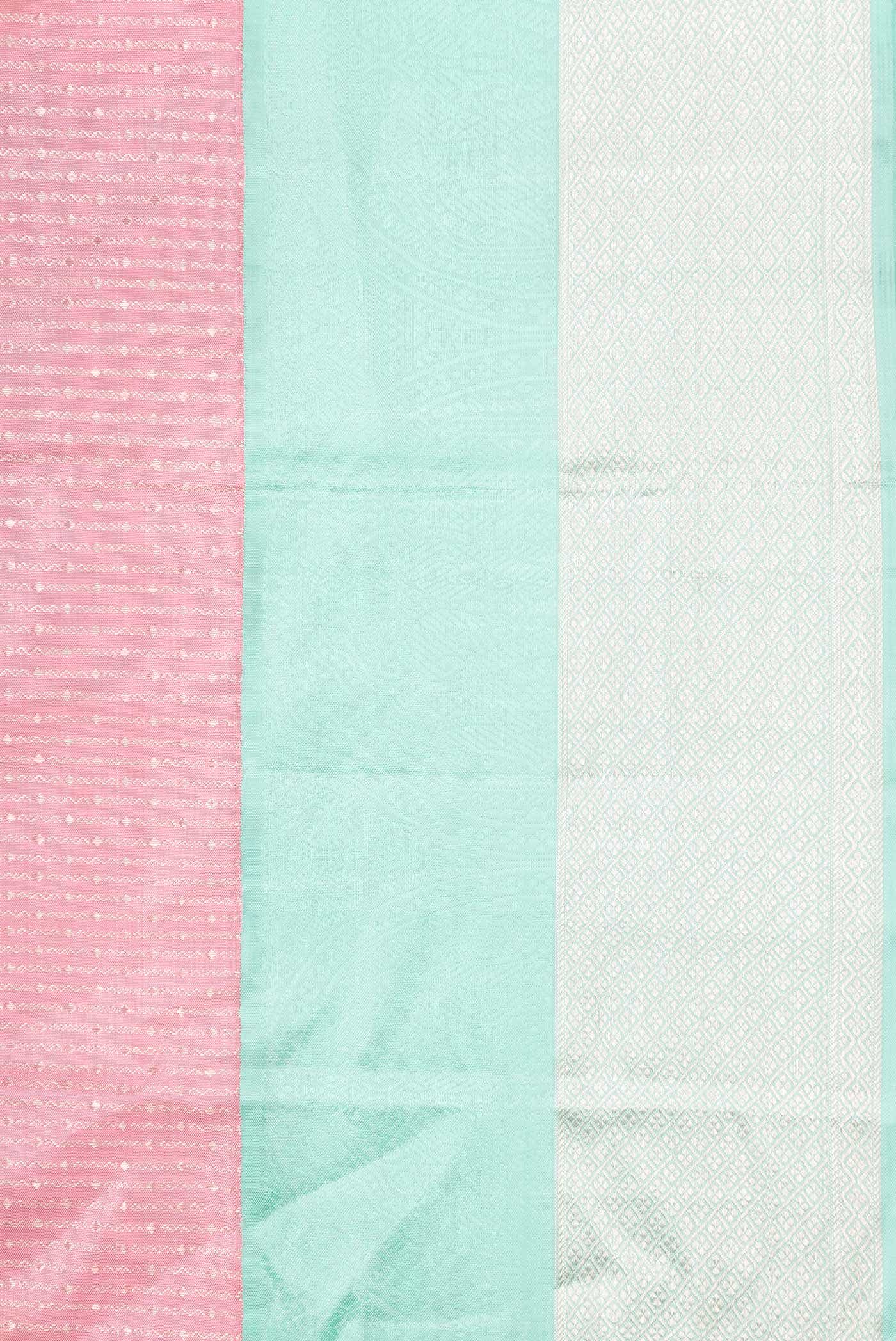 Pink Dual Tone Kanchipuram Silk Saree