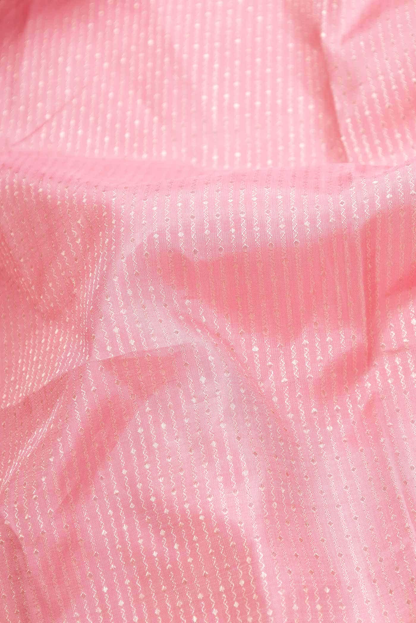 Pink Dual Tone Kanchipuram Silk Saree