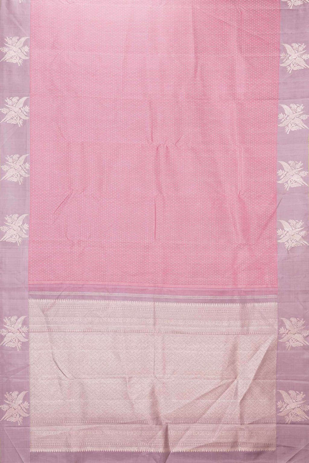 Pink Dual Tone Kanchipuram Silk Saree