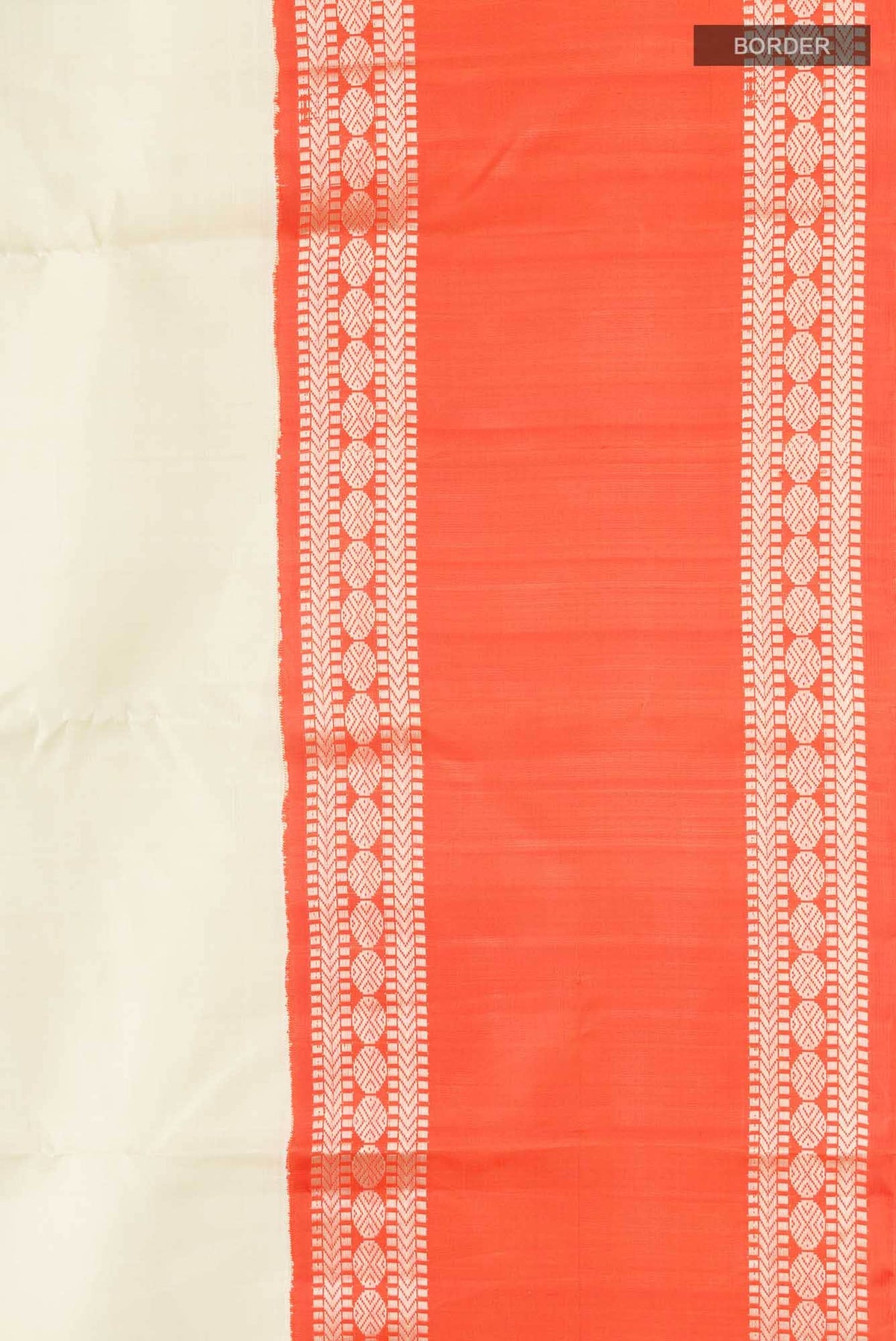 Cream Kanjivaram Silk Saree