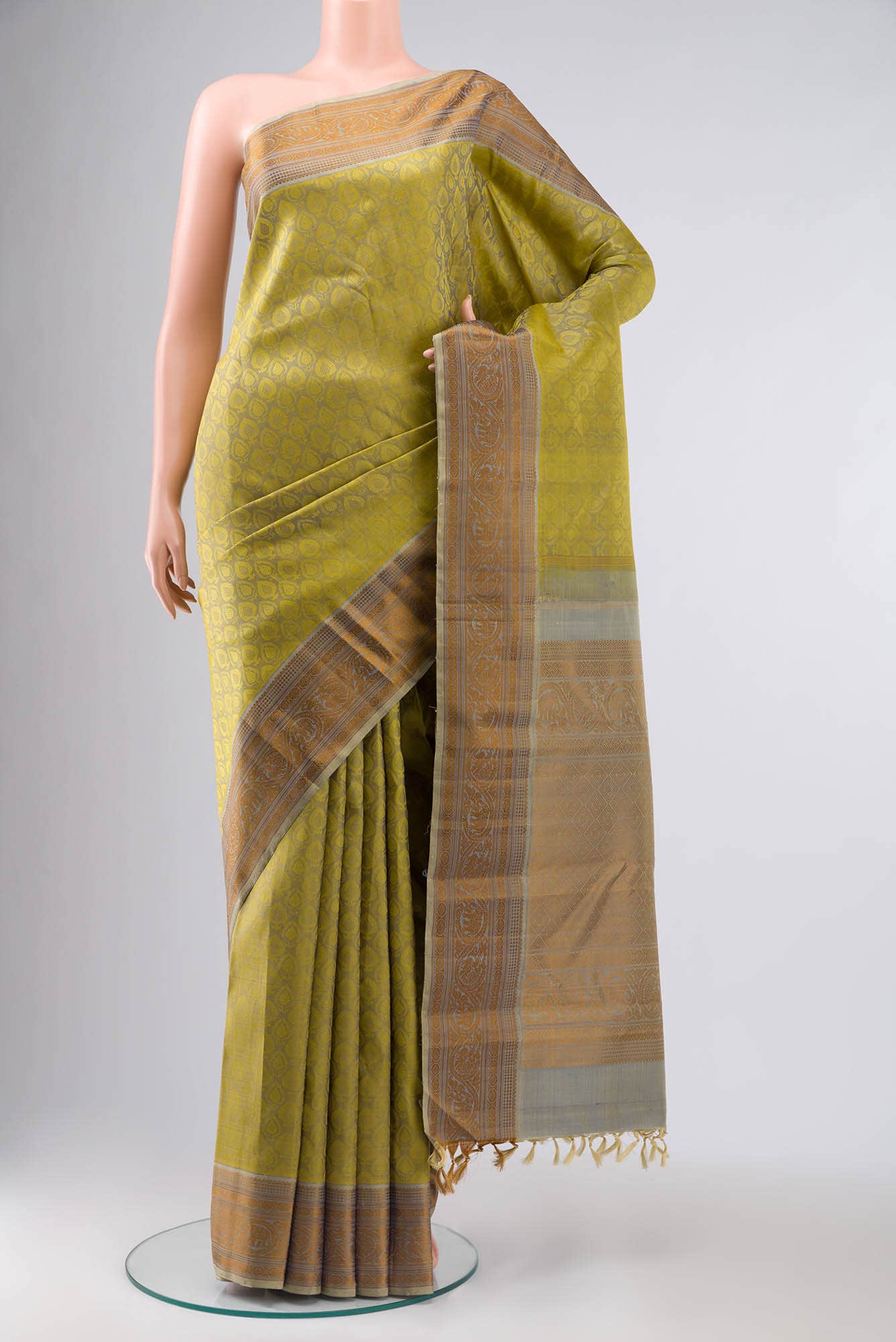 Green Kanchipuram Silk Saree