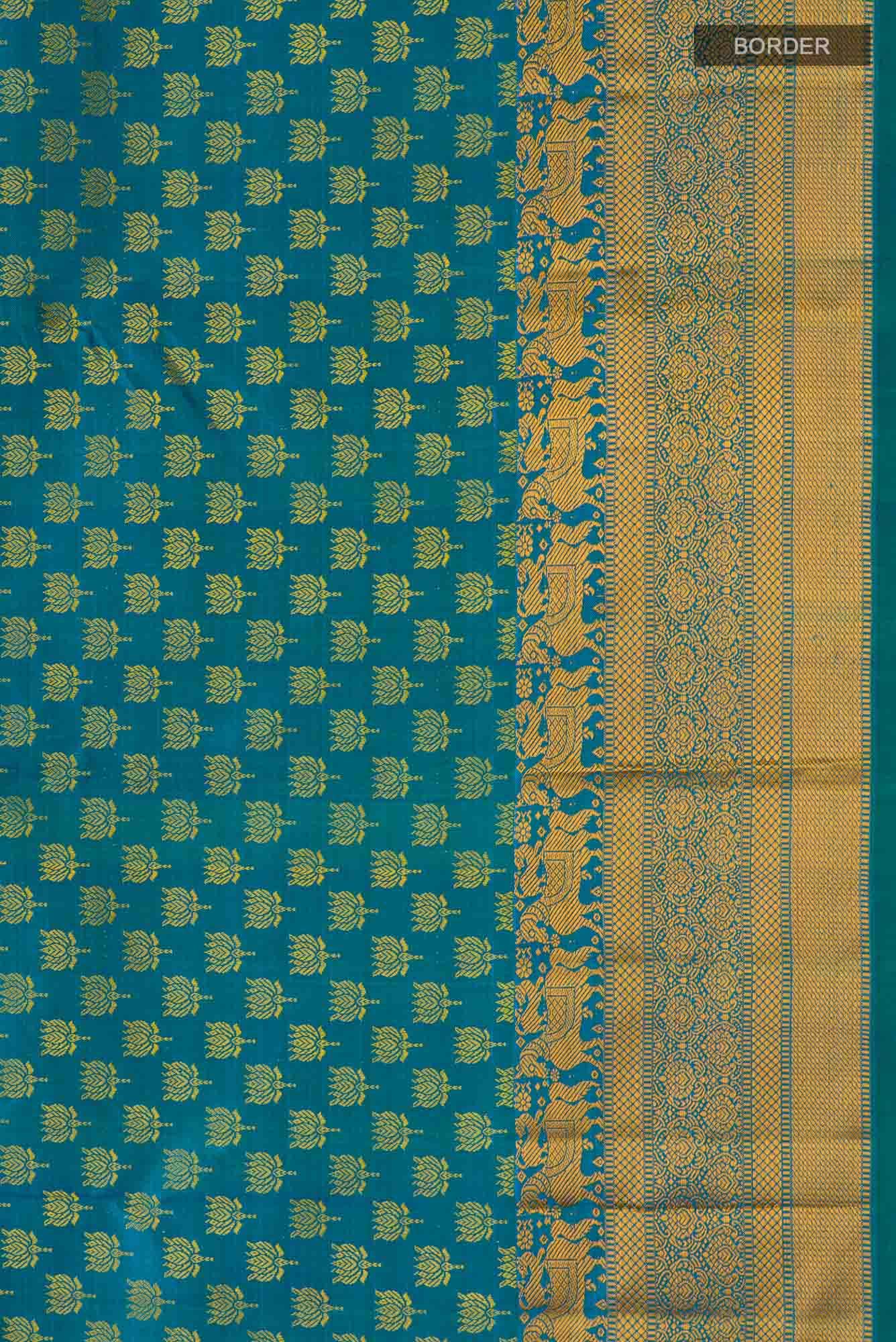 Blue Kanchipuram Silk Saree