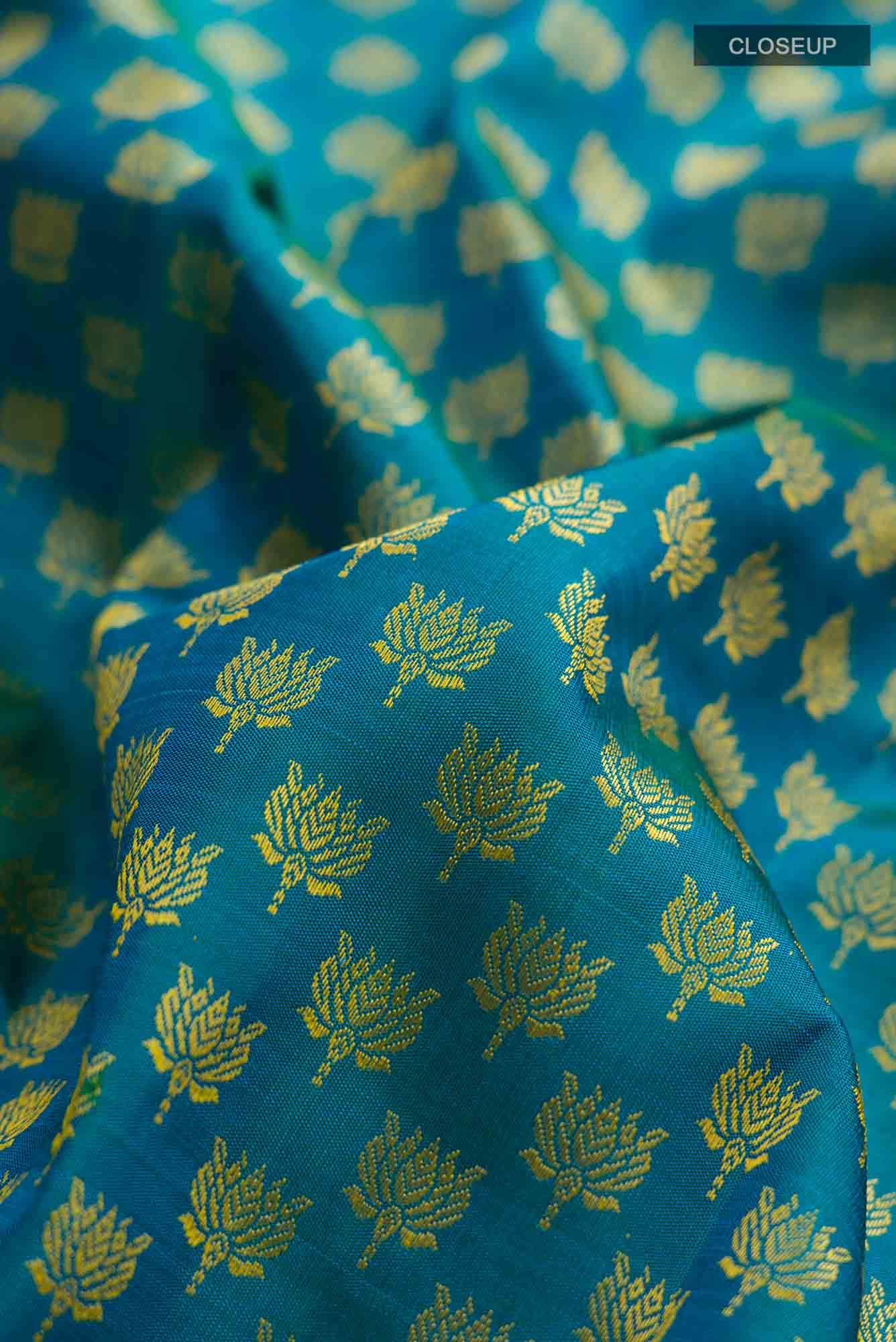 Blue Kanchipuram Silk Saree