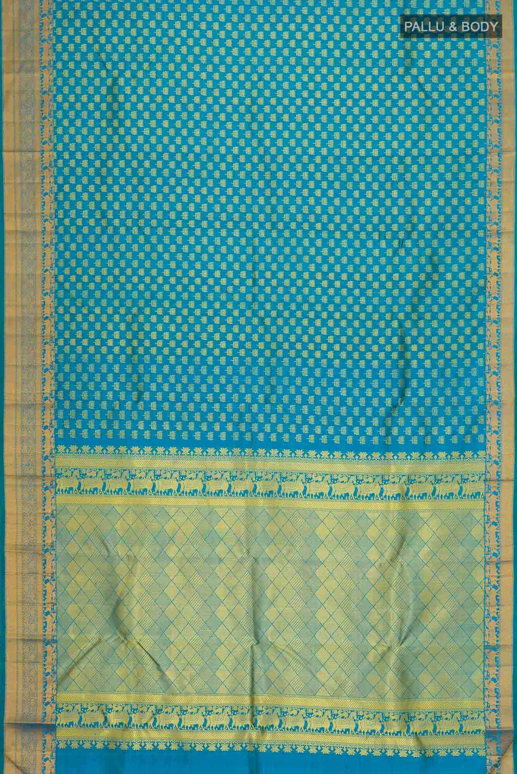 Blue Kanchipuram Silk Saree