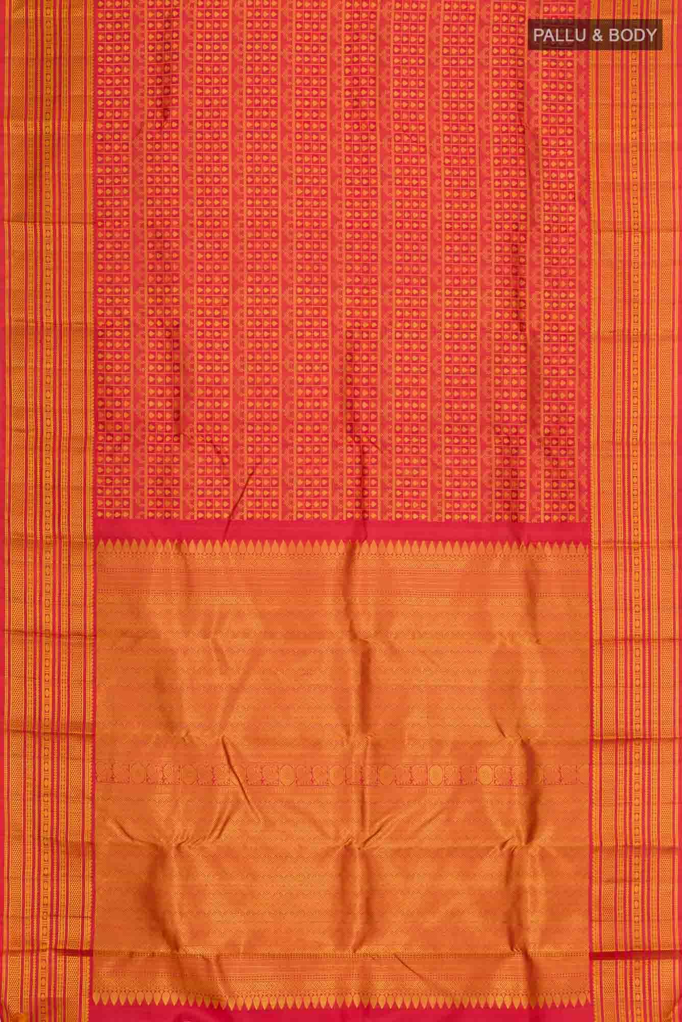 Red Kanchipuram Silk Saree