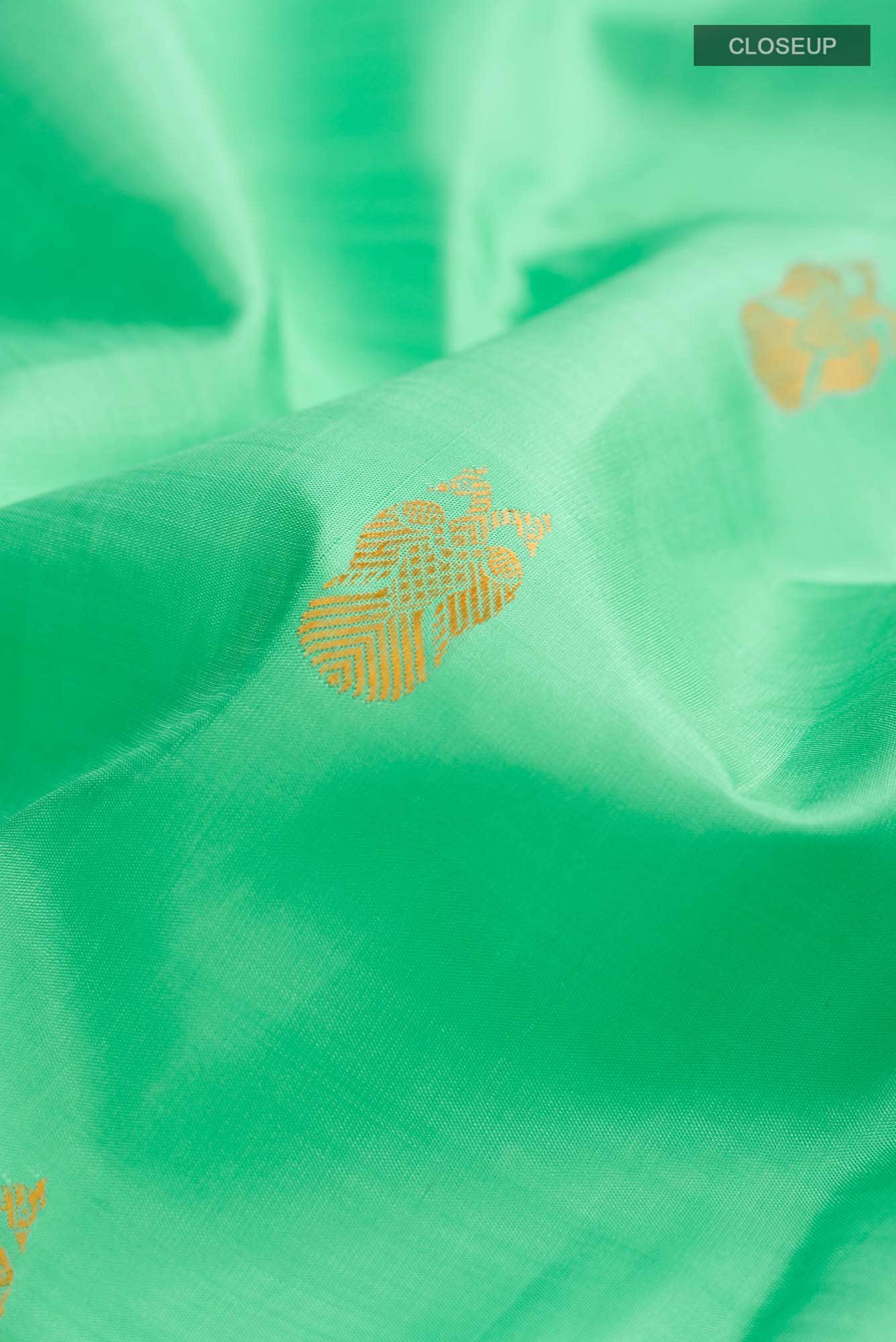 Sea Green Kanjivaram Silk Saree