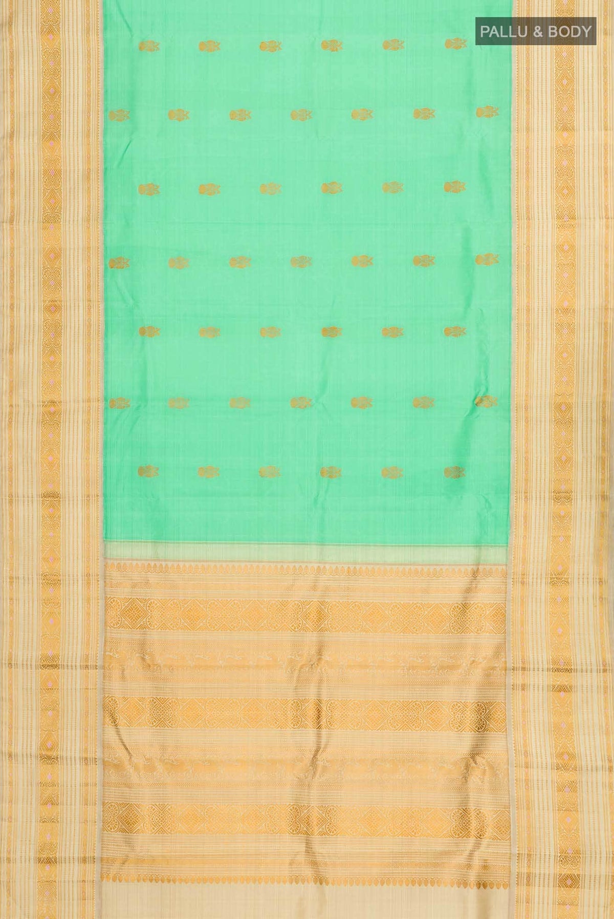 Sea Green Kanjivaram Silk Saree
