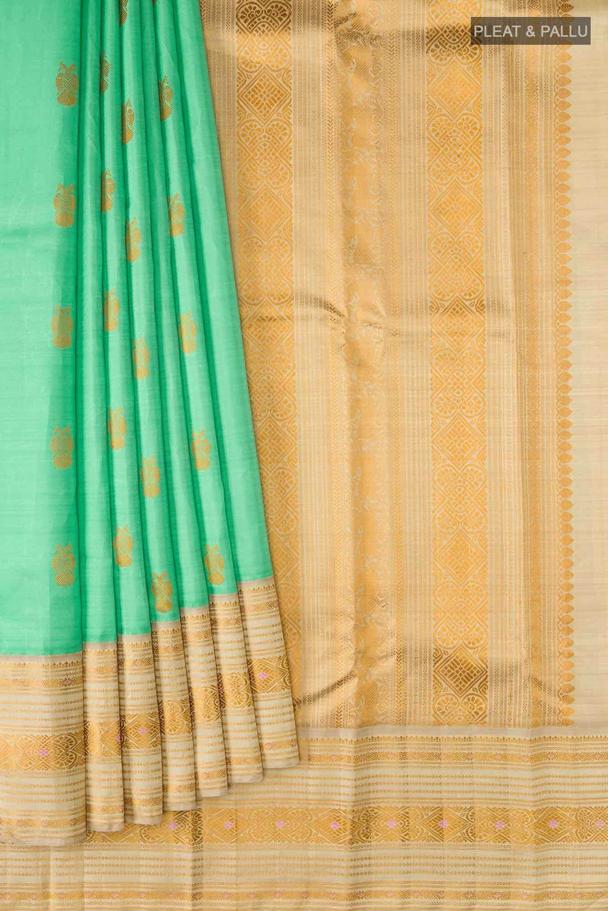 Sea Green Kanjivaram Silk Saree