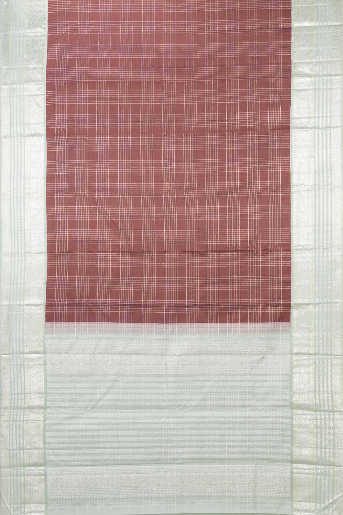 Brown Kanjivaram Silk Saree
