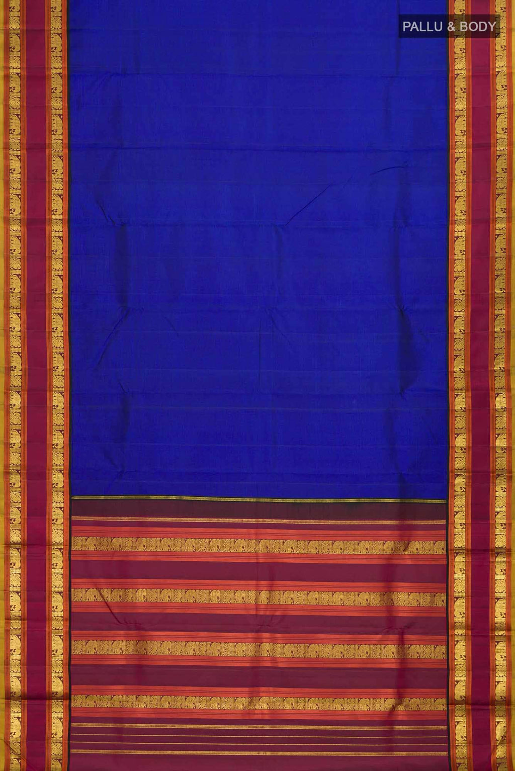 Blue Kanchipuram Silk Saree